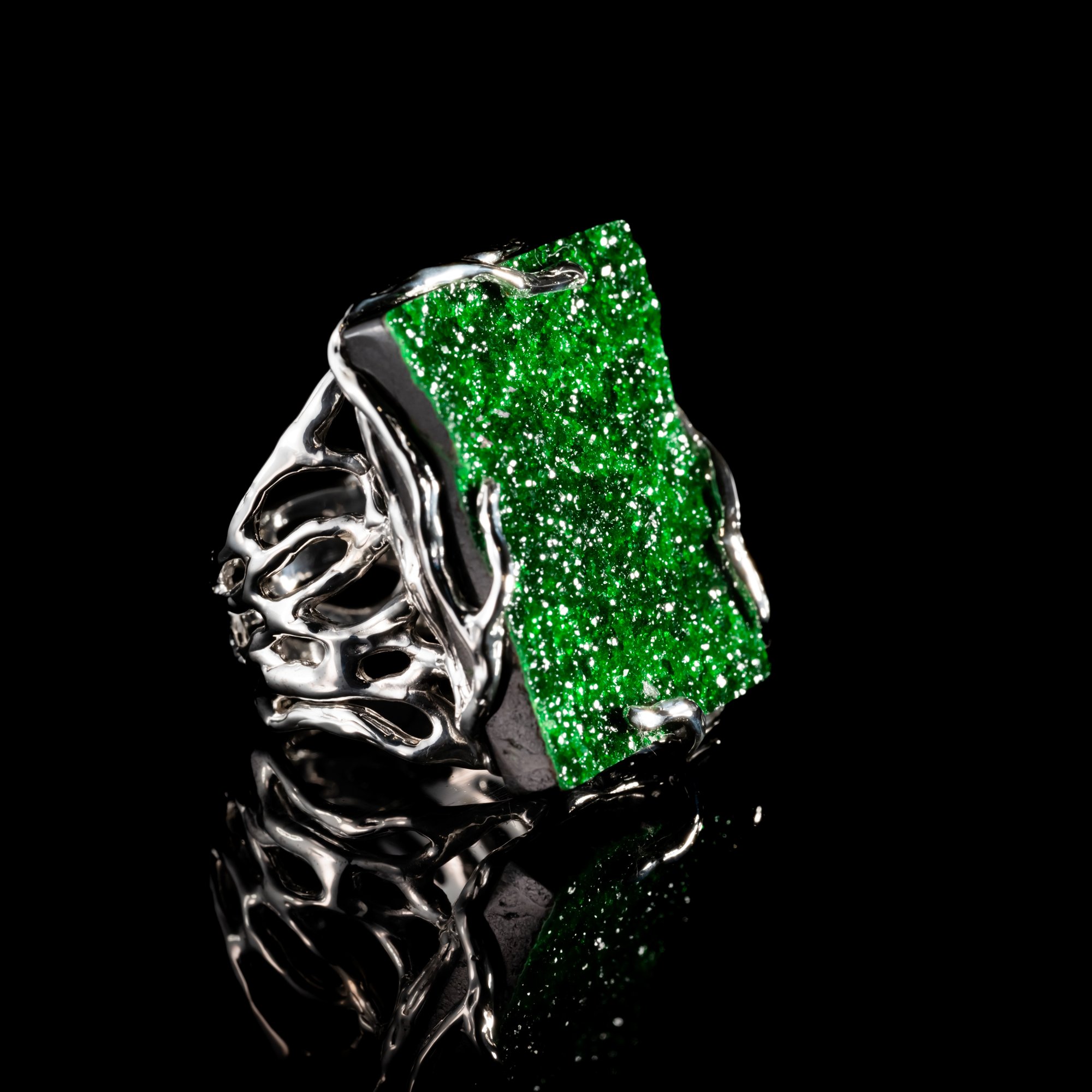 Каблучка з уваровітом - зображення 3