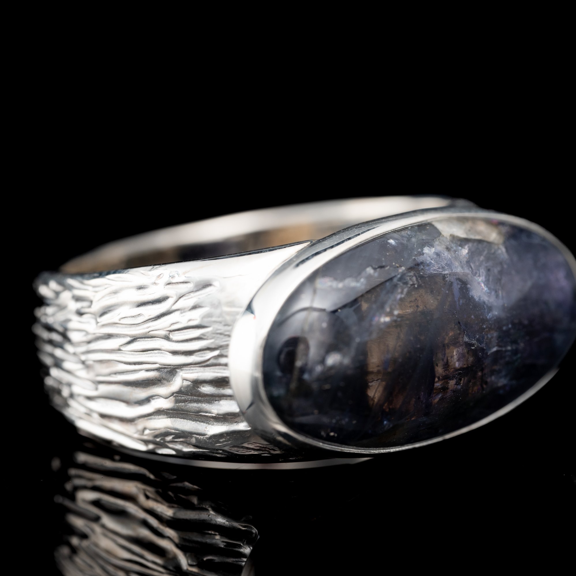 Каблучка з іолітом - зображення 2