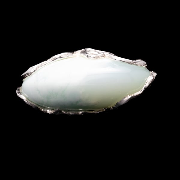 Каблучка з хризопразом