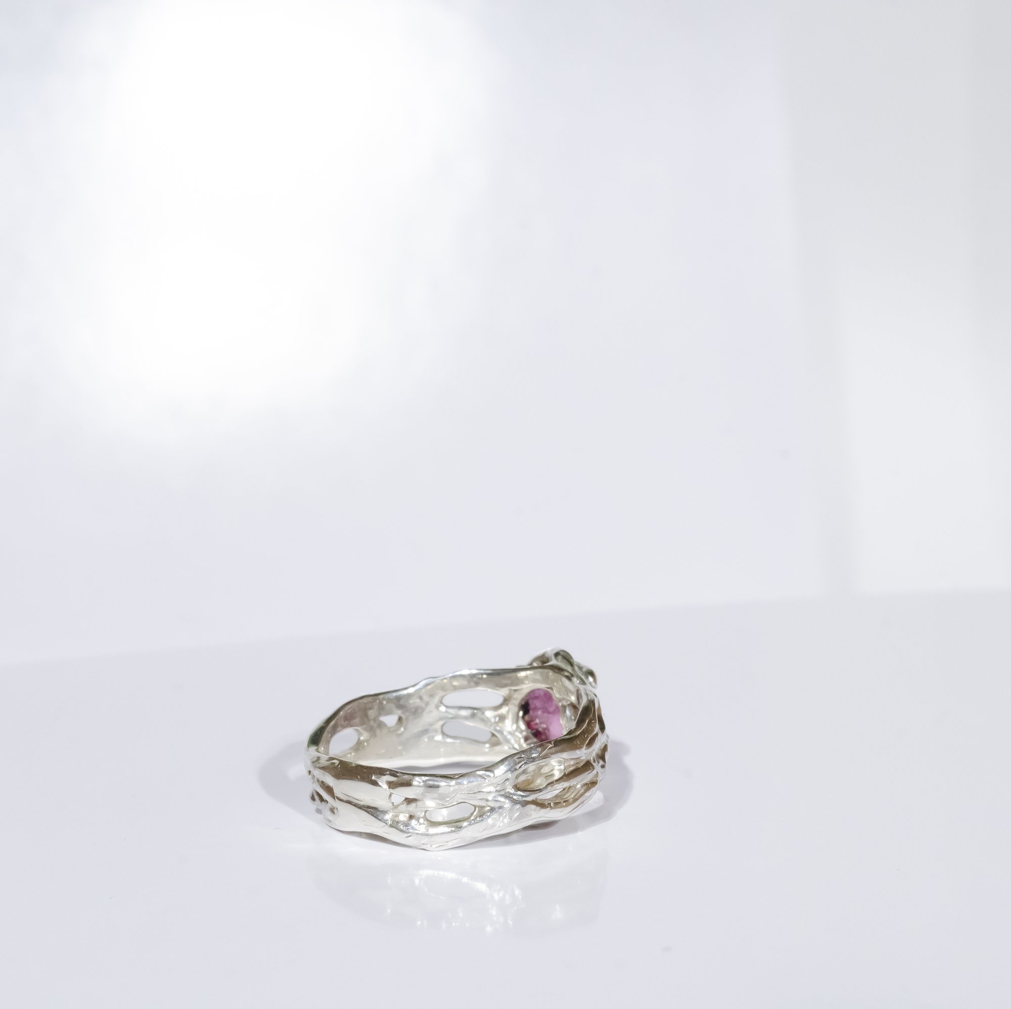 Каблучка з рожевим турмаліном - зображення 6