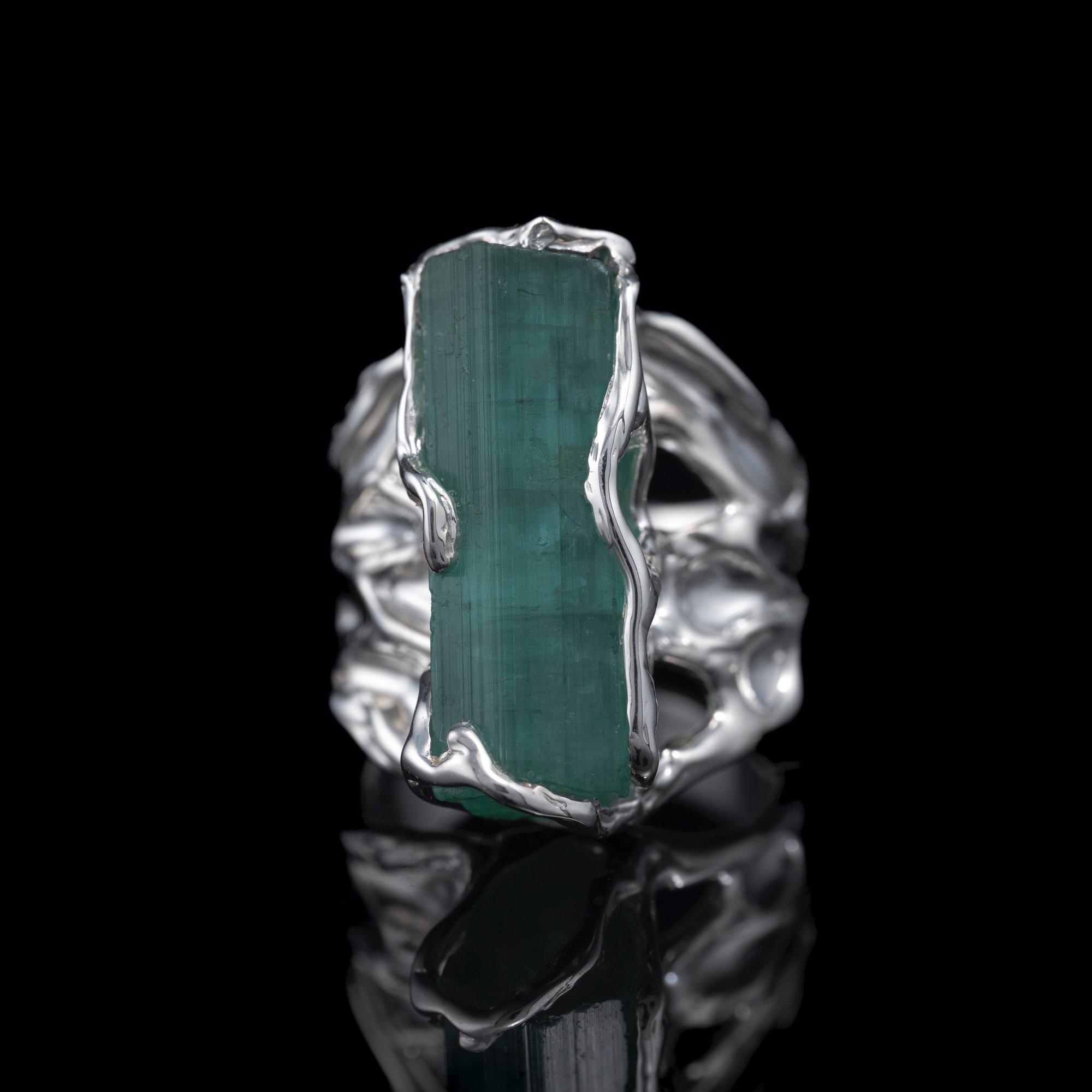 Каблучка з турмаліном