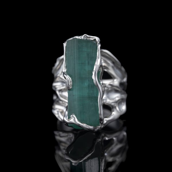 Каблучка з турмаліном