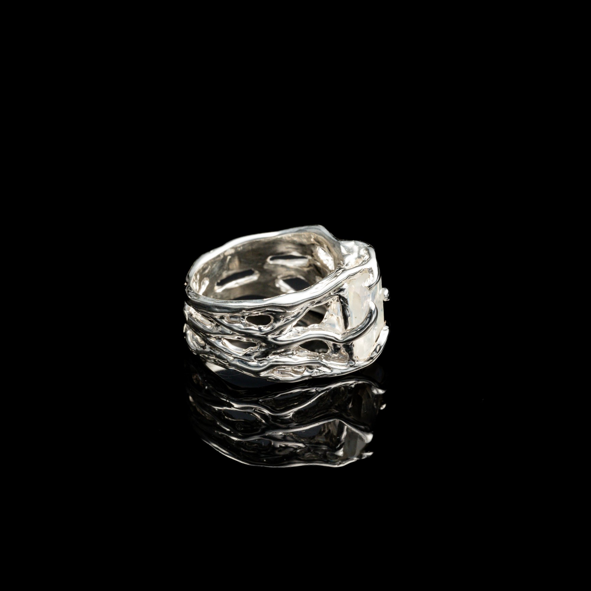 Каблучка з місячним камінням - зображення 3