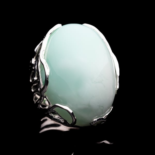 Каблучка з хризопразом