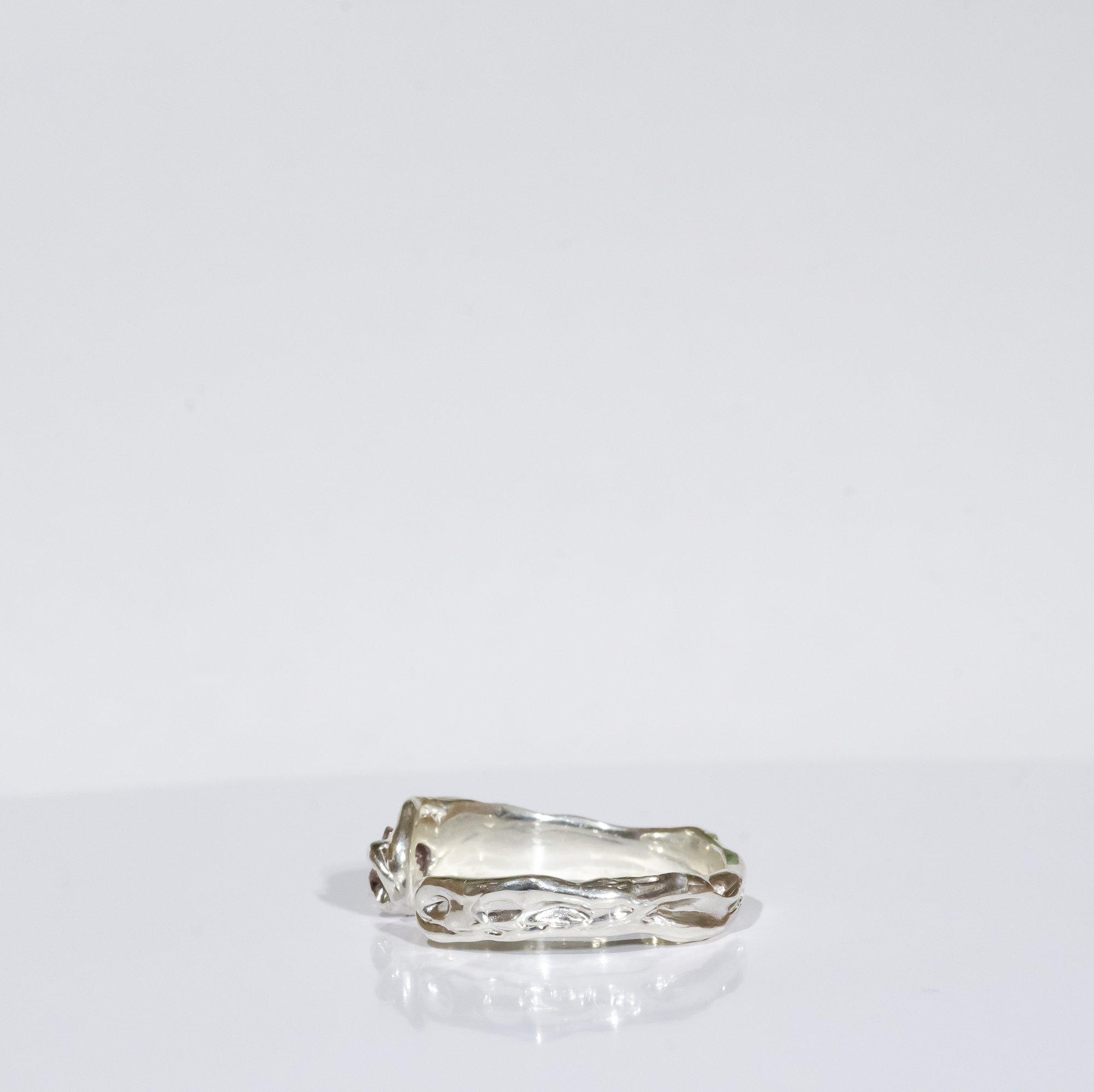 Каблучка з рожевим турмаліном - зображення 3