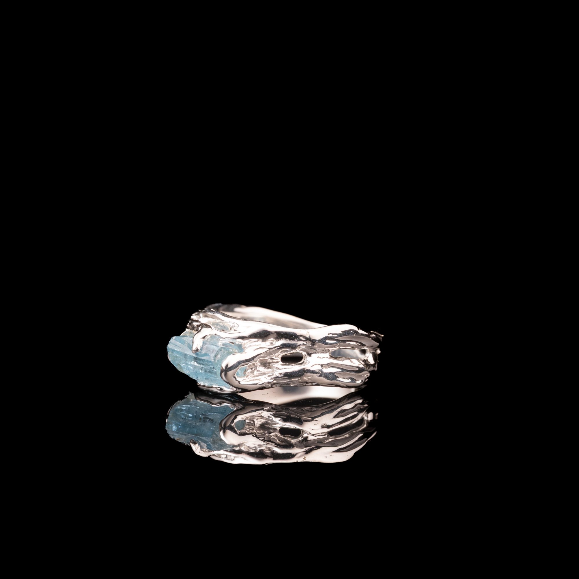 Каблучка з аквамарином - зображення 3