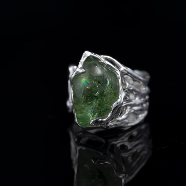 Каблучка з верделітом