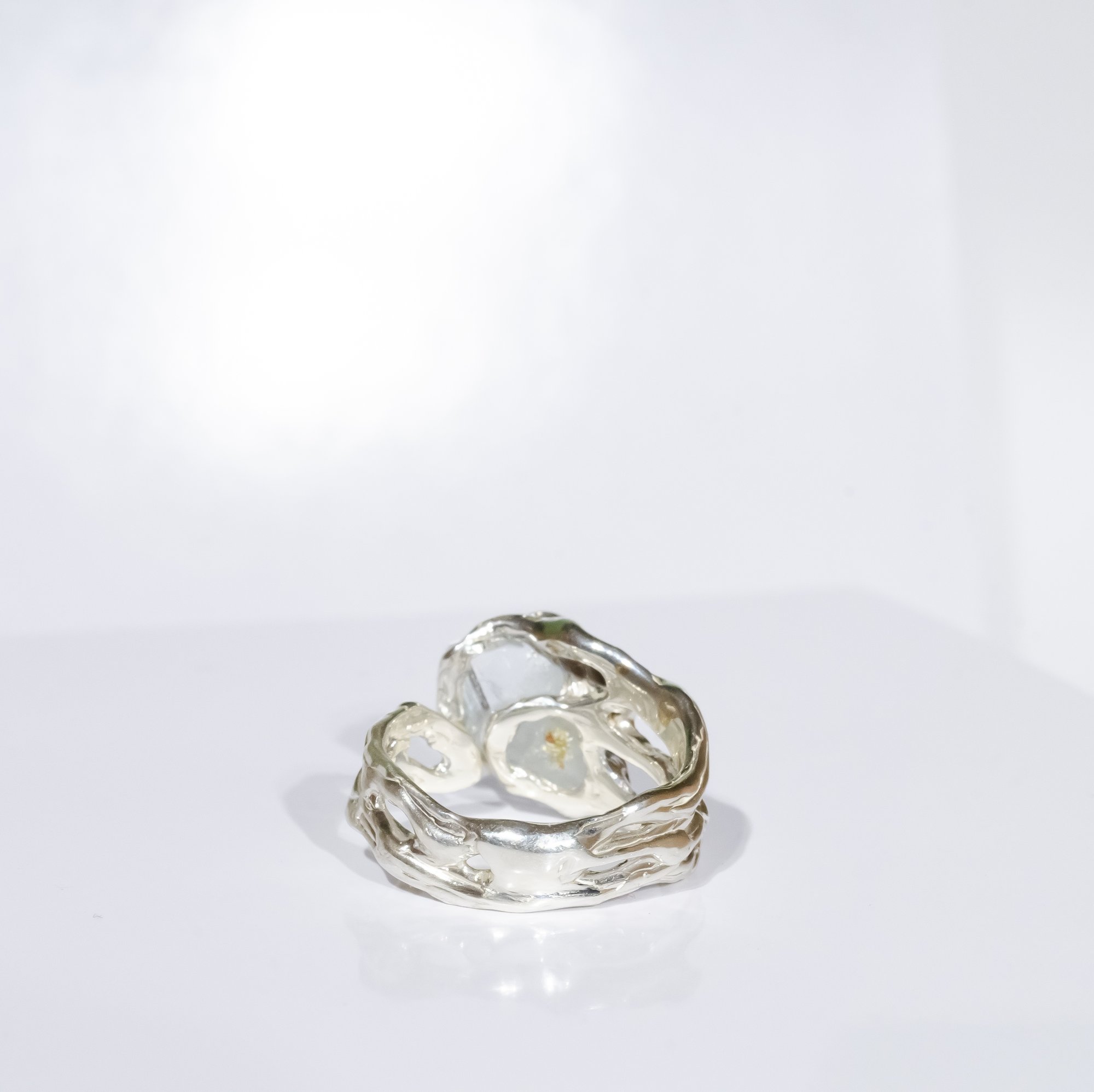 Каблучка з блакитним топазом - зображення 5