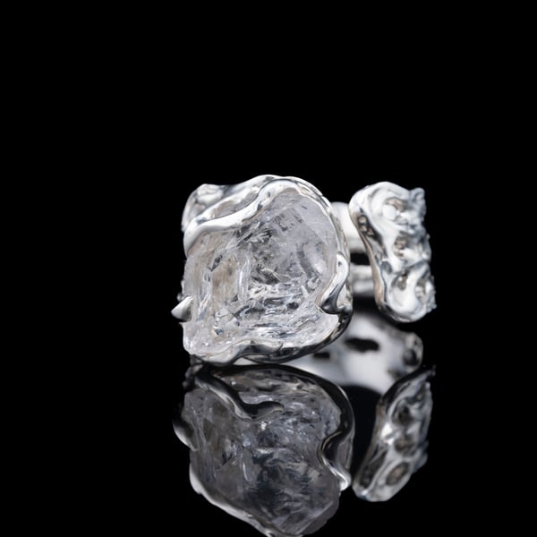 Каблучка з гірським кришталем