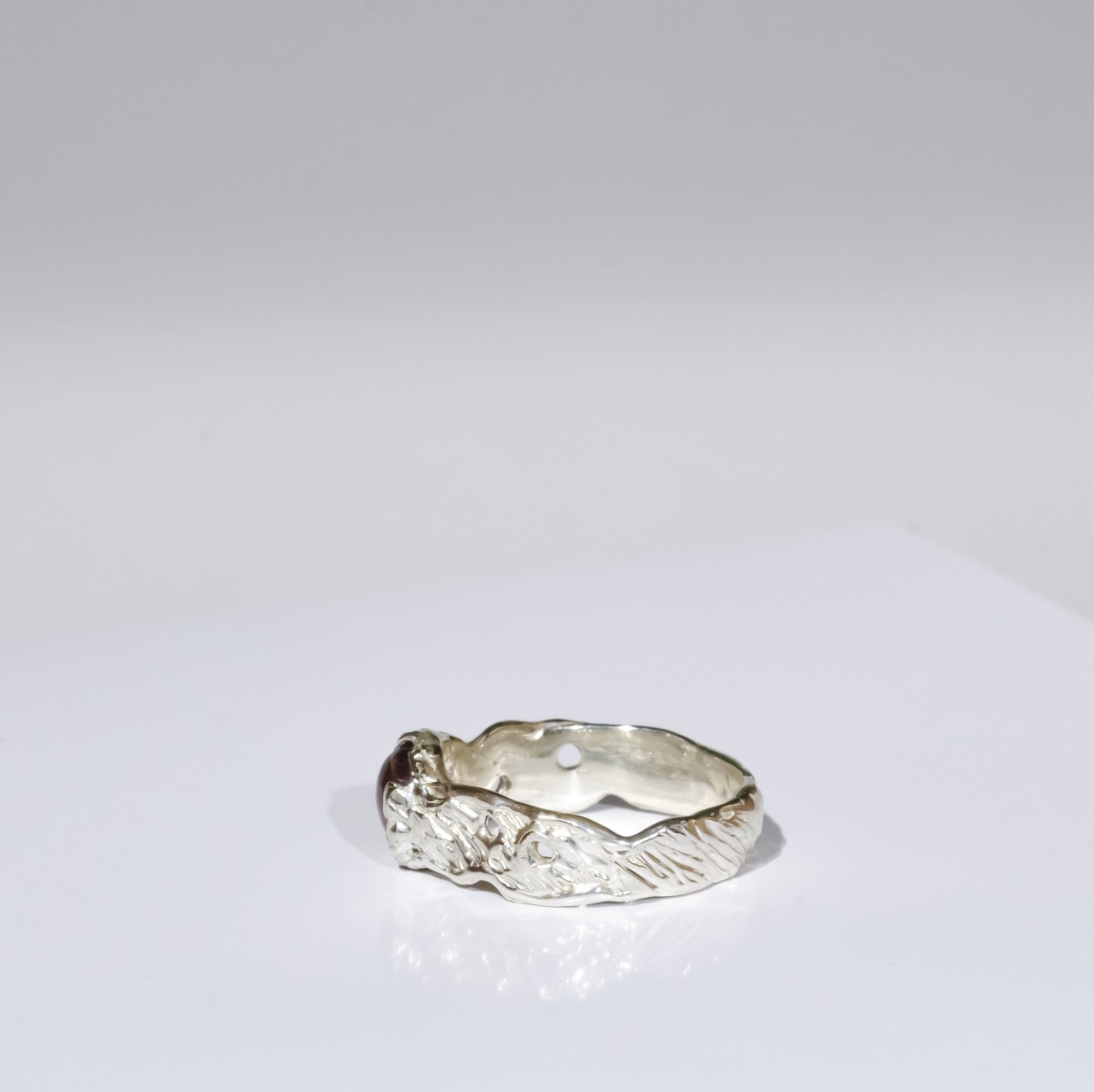 Каблучка з рожевим турмаліном - зображення 3