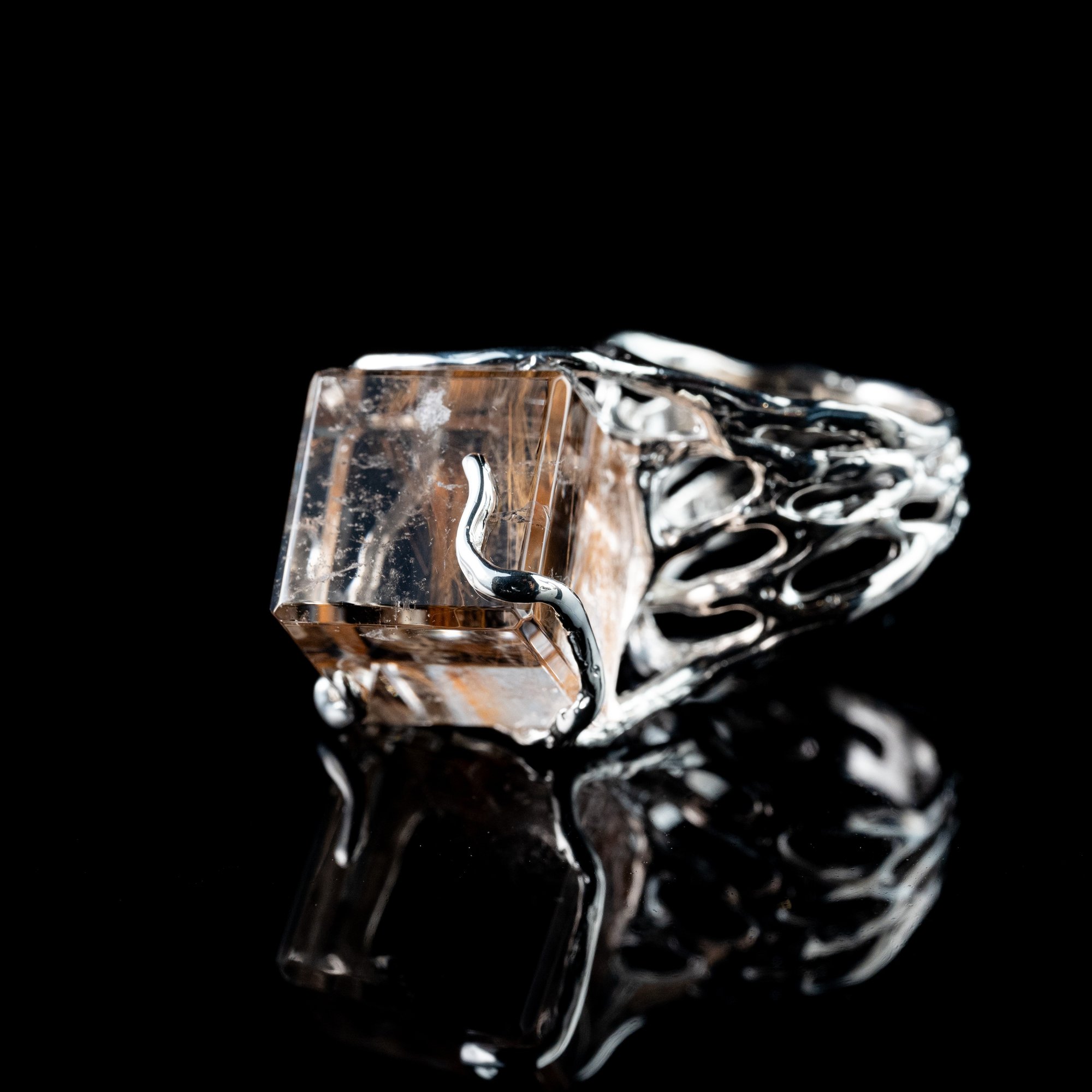 Каблучка з рутилованим кварцом - зображення 2