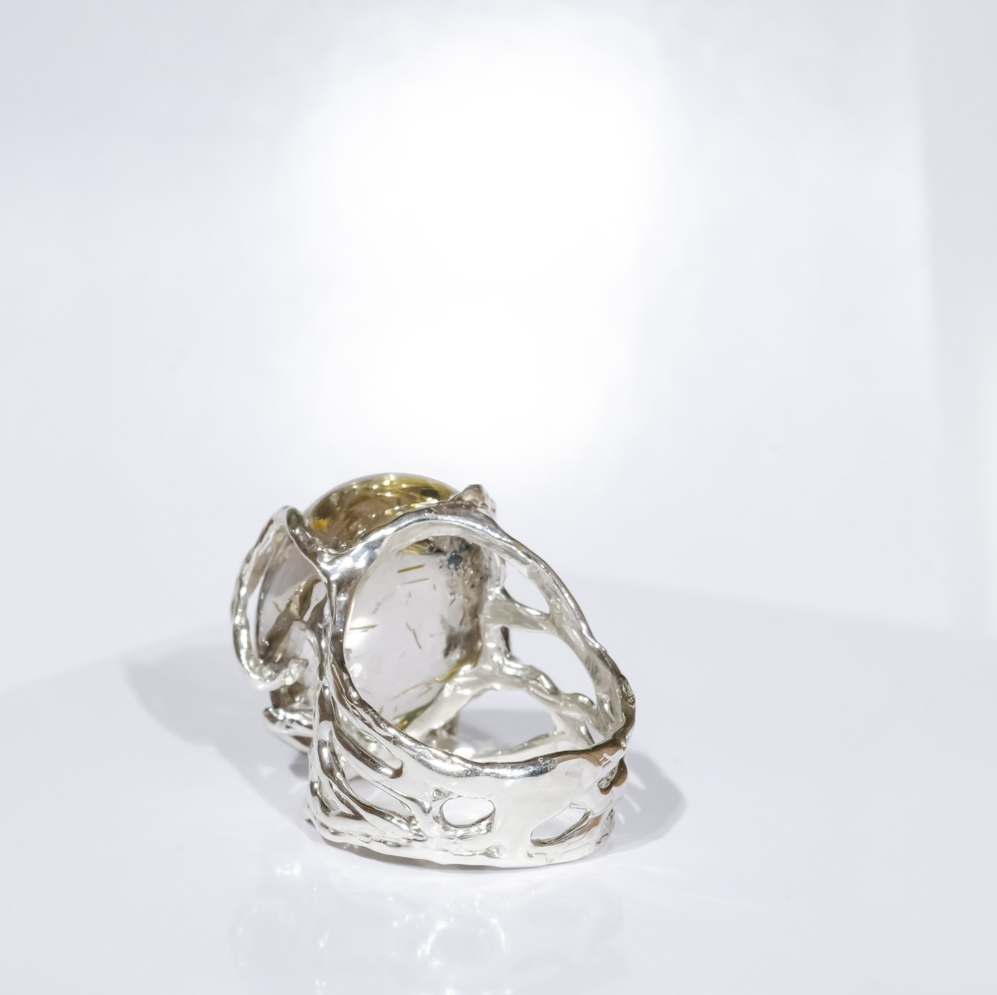 Каблучка з рутилованим кварцом - зображення 5