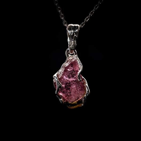 Кулон з кавуновим турмаліном