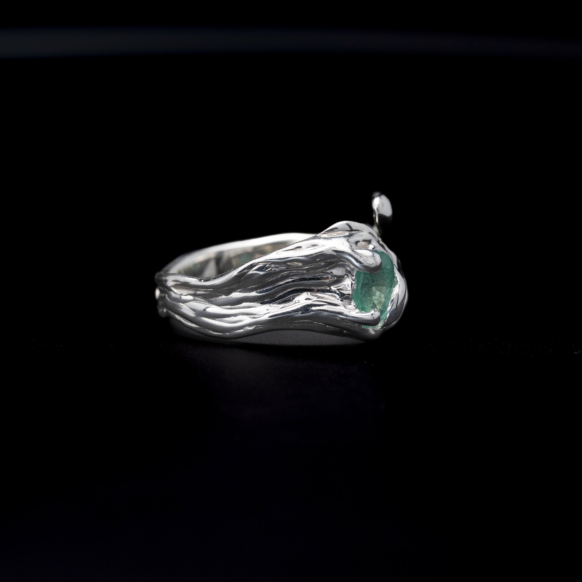 Каблучка з смарагдом - зображення 2