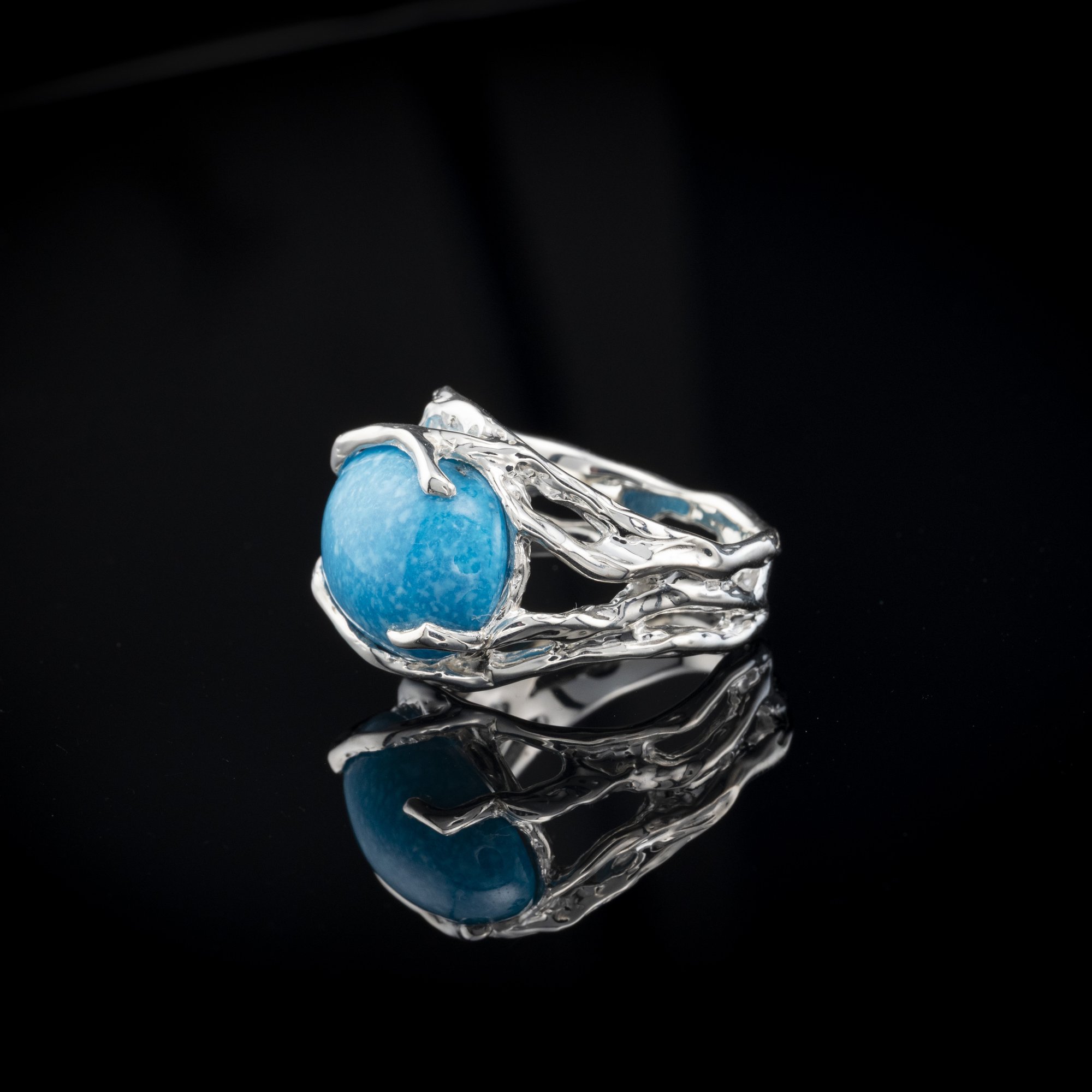 Каблучки з бірюзою - зображення 2