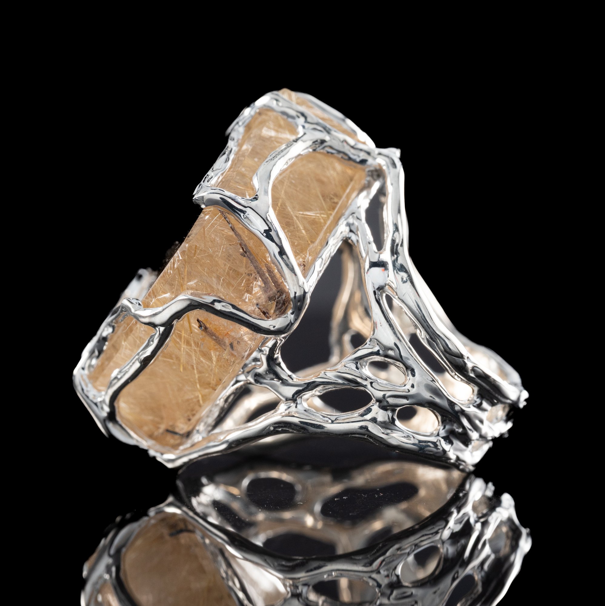 Каблучка з рутиловим кварцом - зображення 4