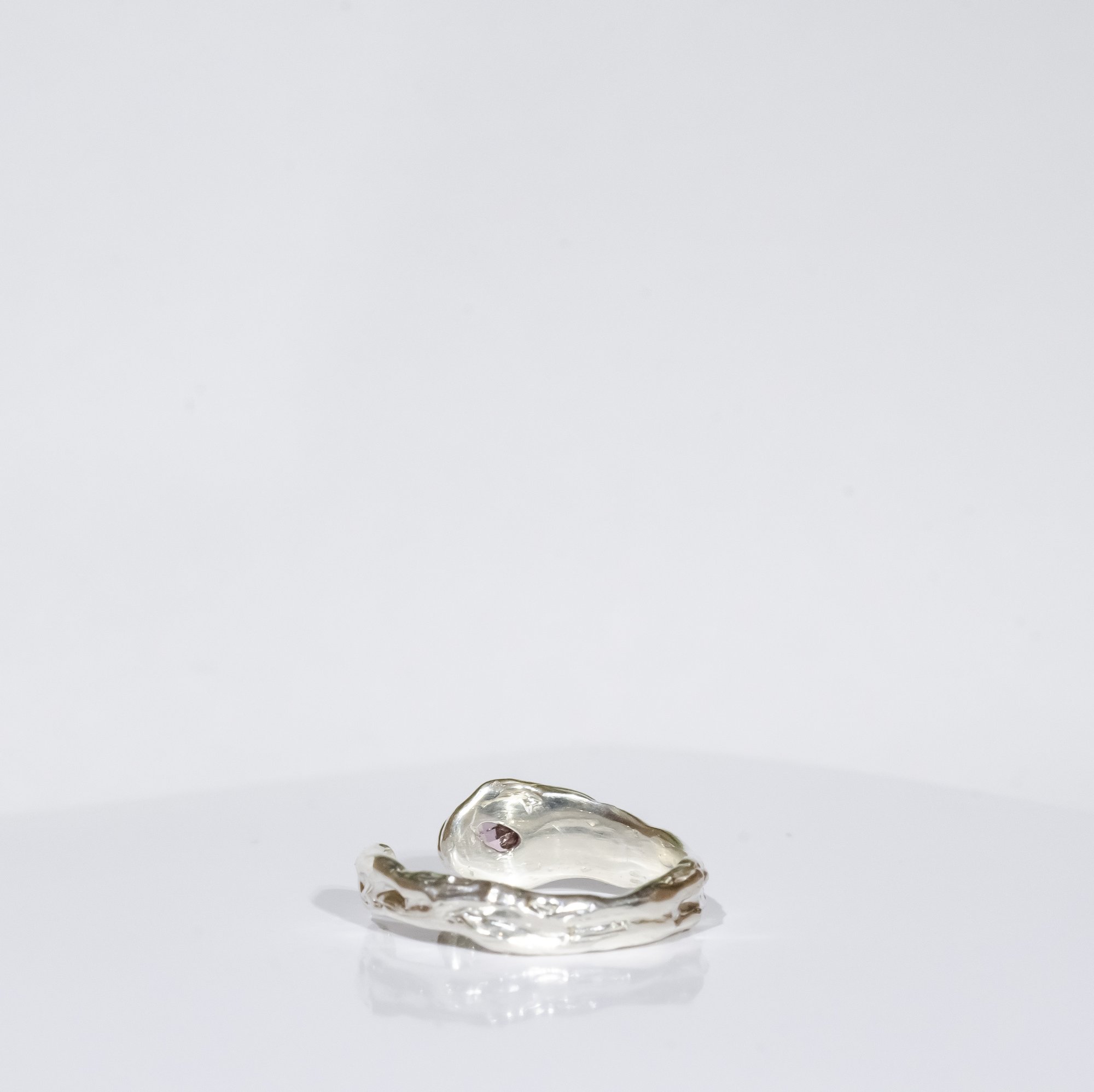 Каблучка з рожевим турмаліном - зображення 4