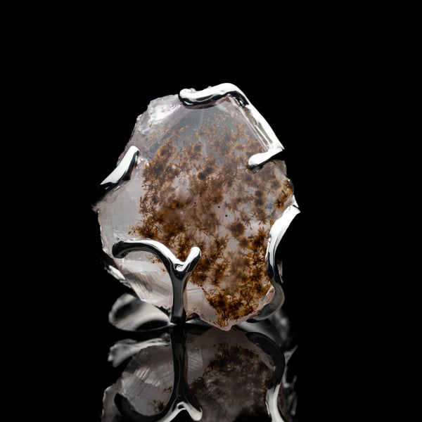 Каблучка з аметистом