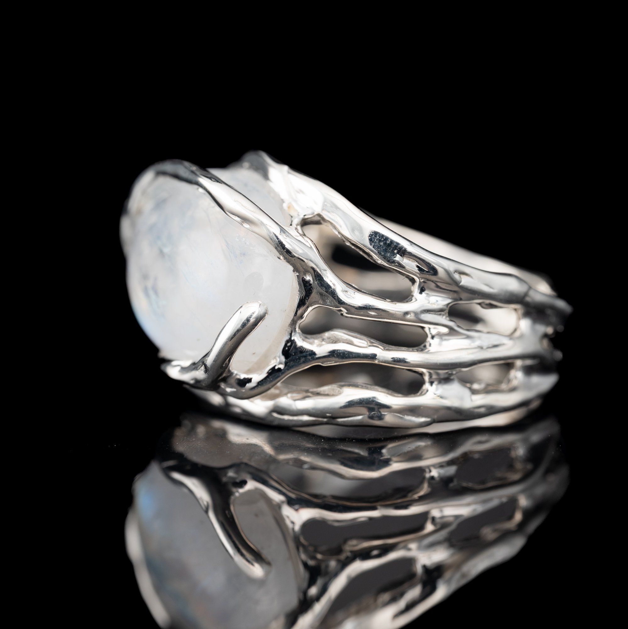 Каблучка з місячним камінням - зображення 3