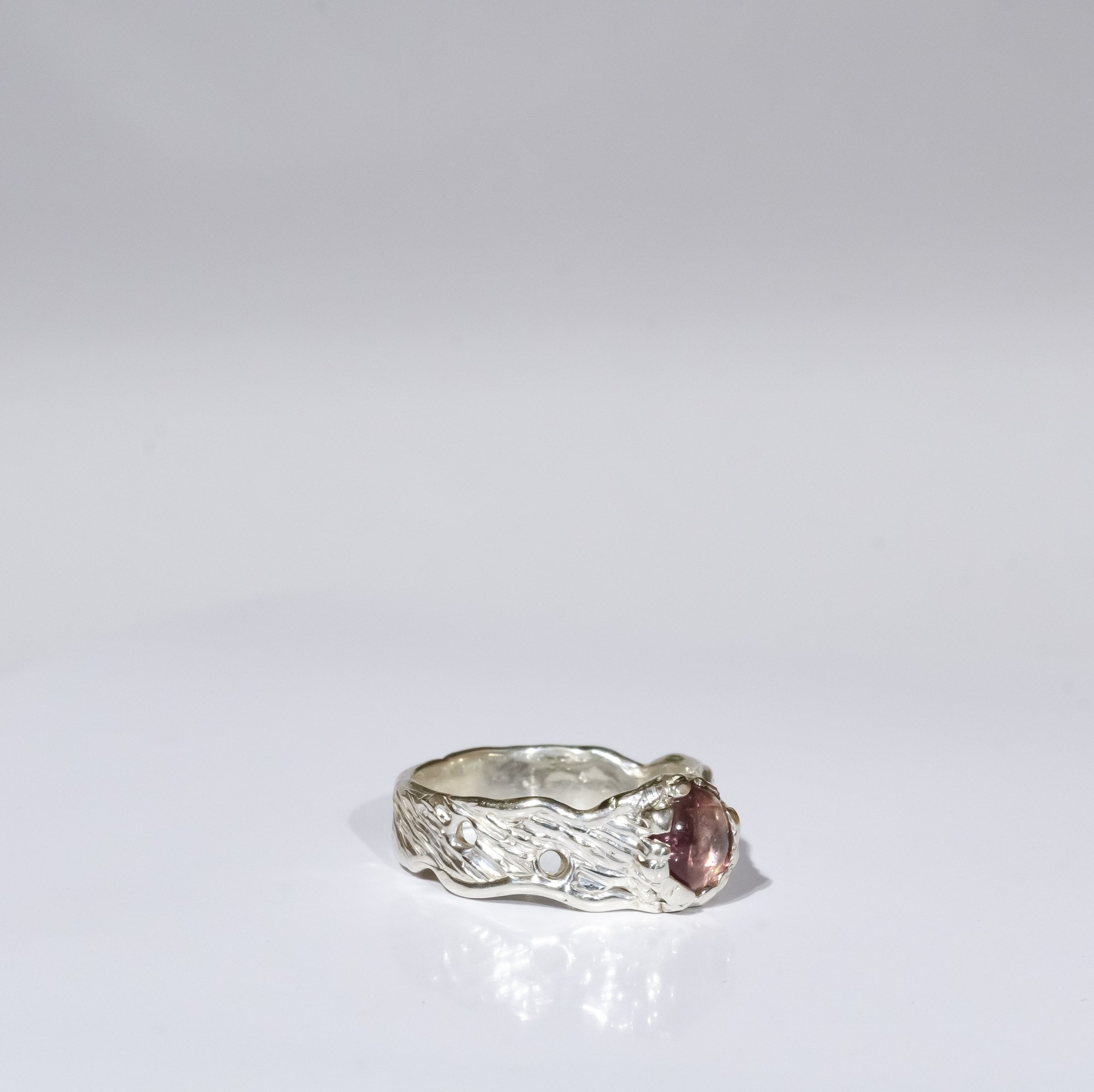 Каблучка з рожевим турмаліном - зображення 7