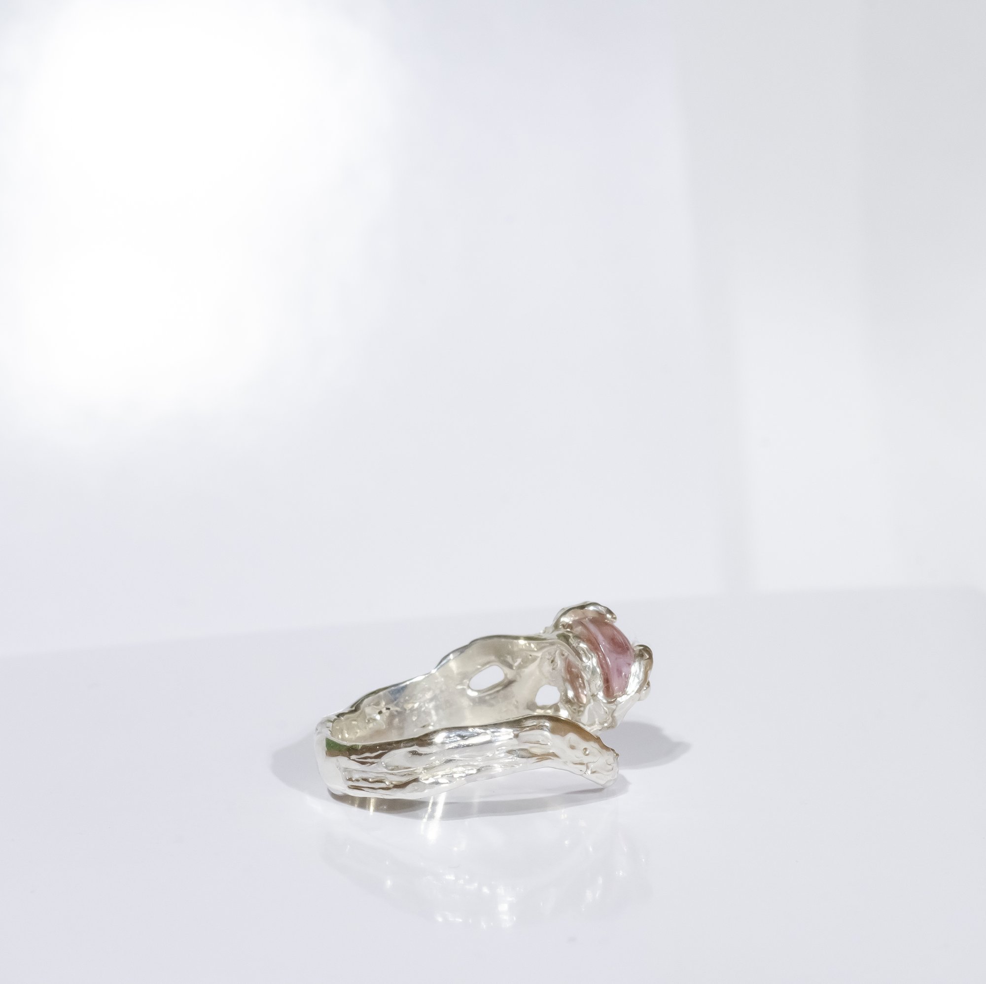 Каблучка з рожевим турмаліном - зображення 7