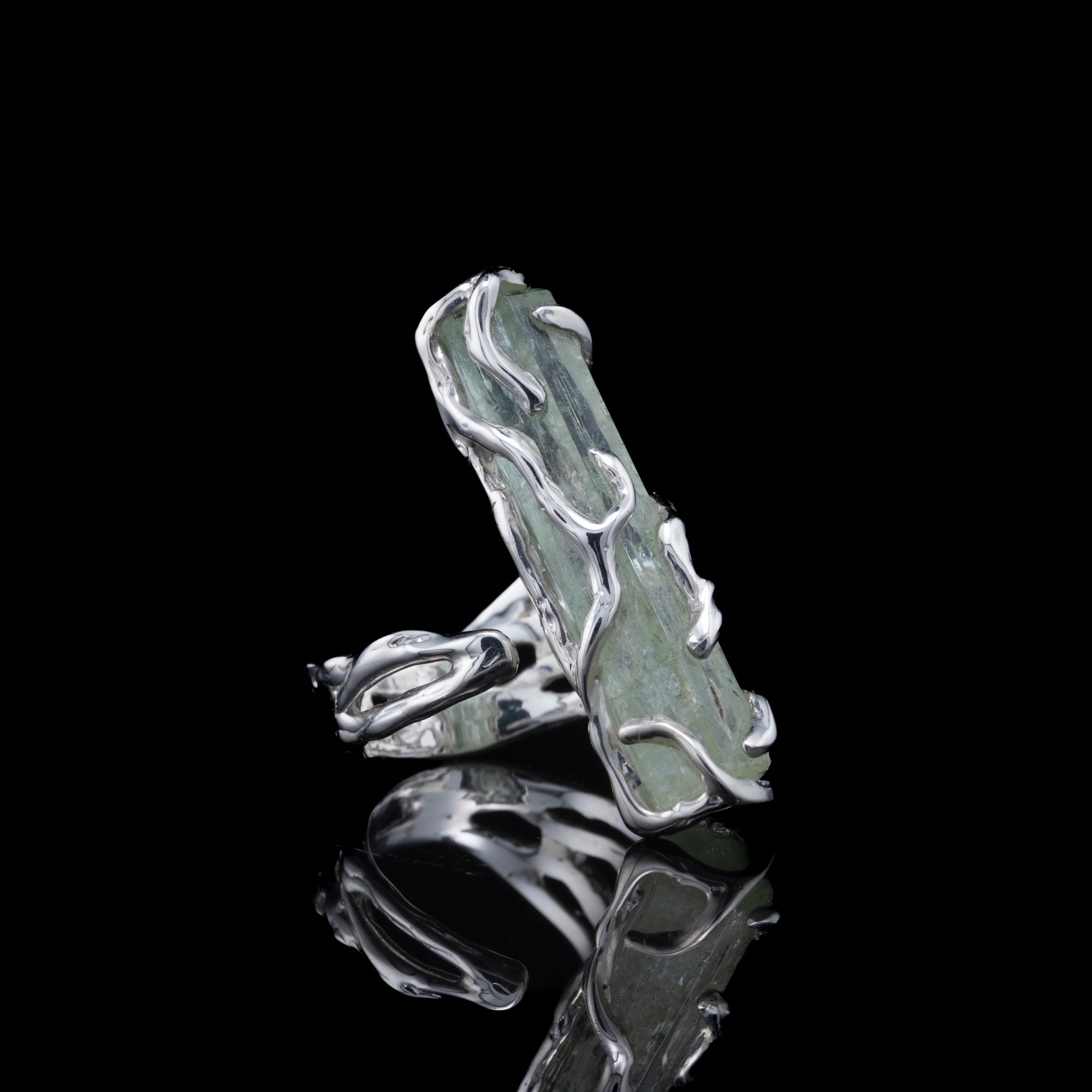 Каблучка з аквамарином - зображення 3