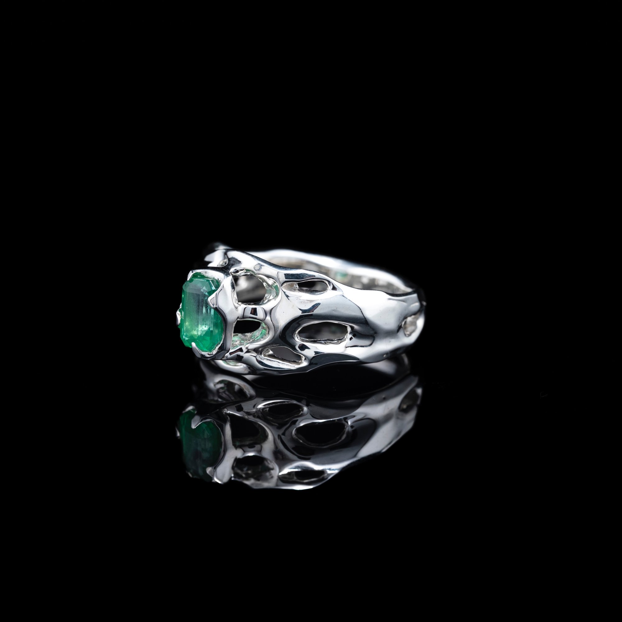 Каблучка зі смарагдом - зображення 2