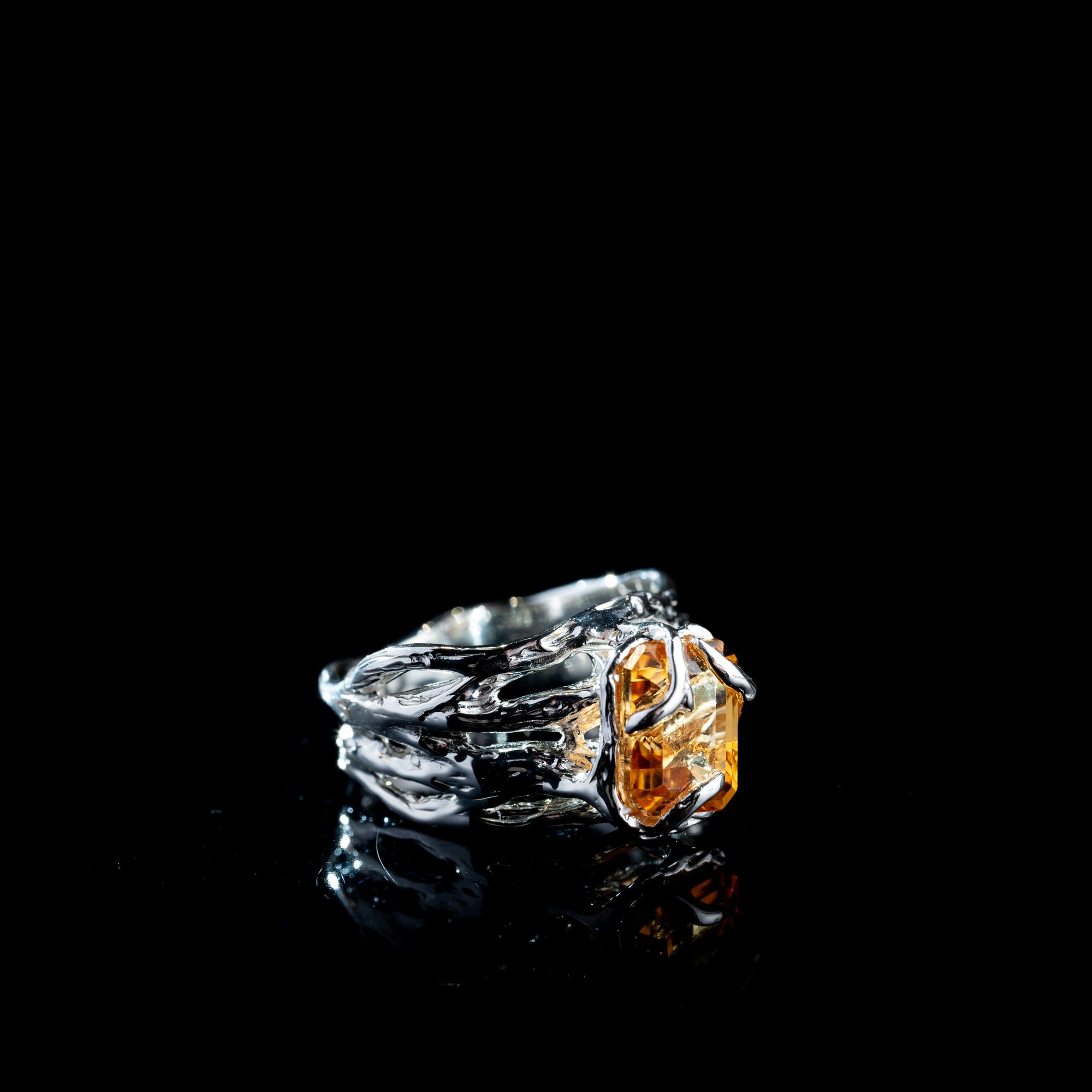 Каблучка з цитрином - зображення 3