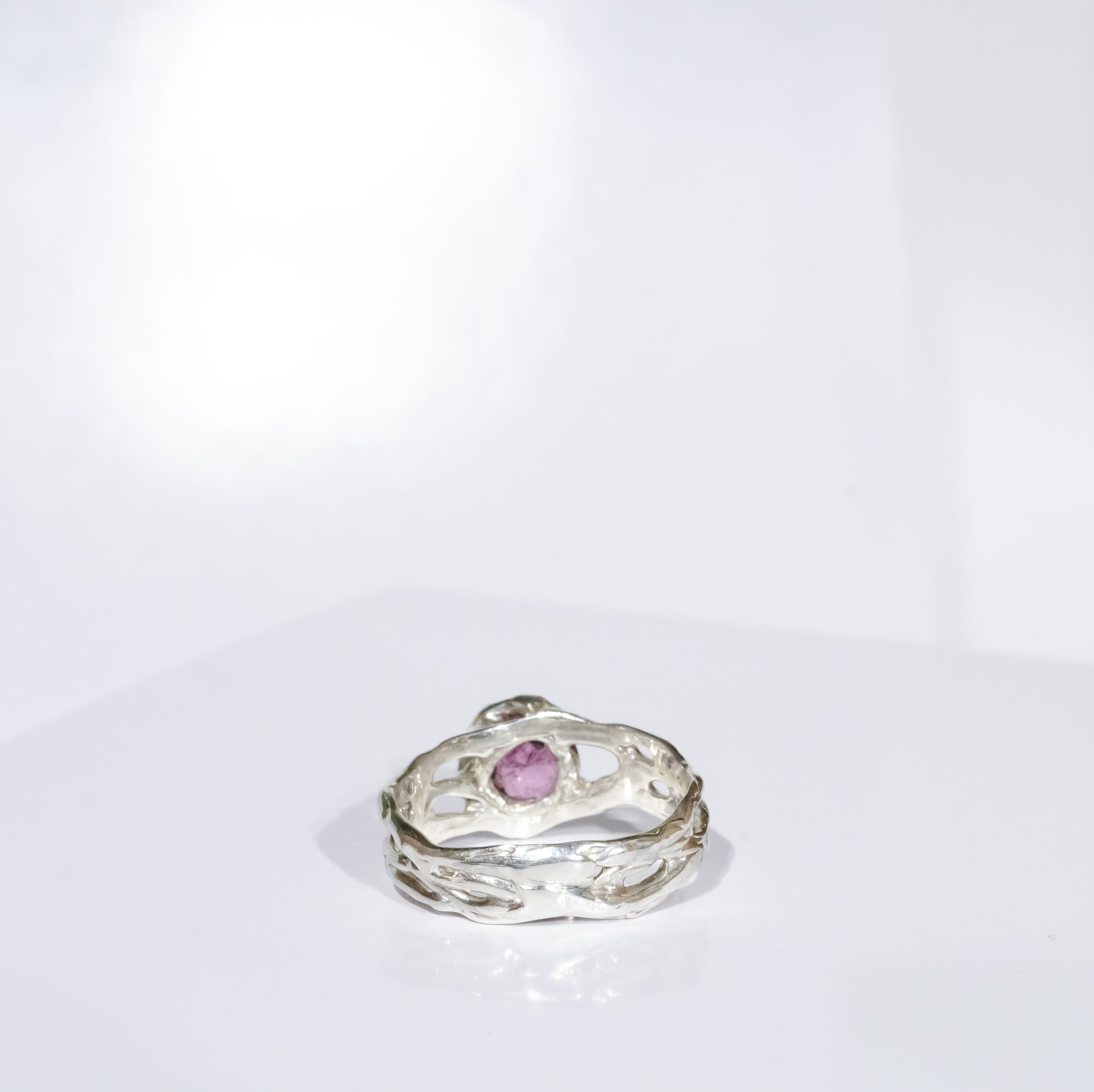 Каблучка з рожевим турмаліном - зображення 5