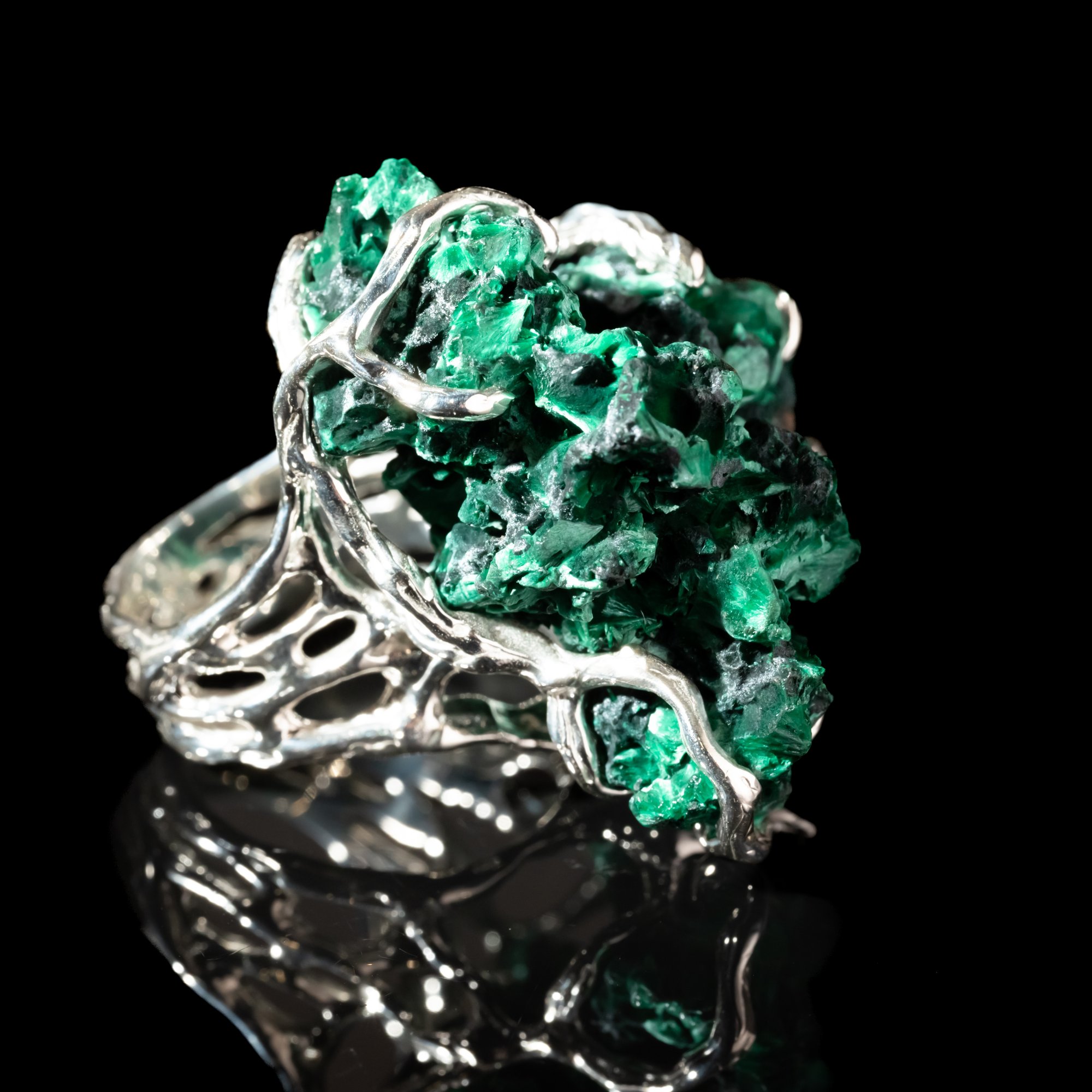 Каблучка з малахітом - зображення 4