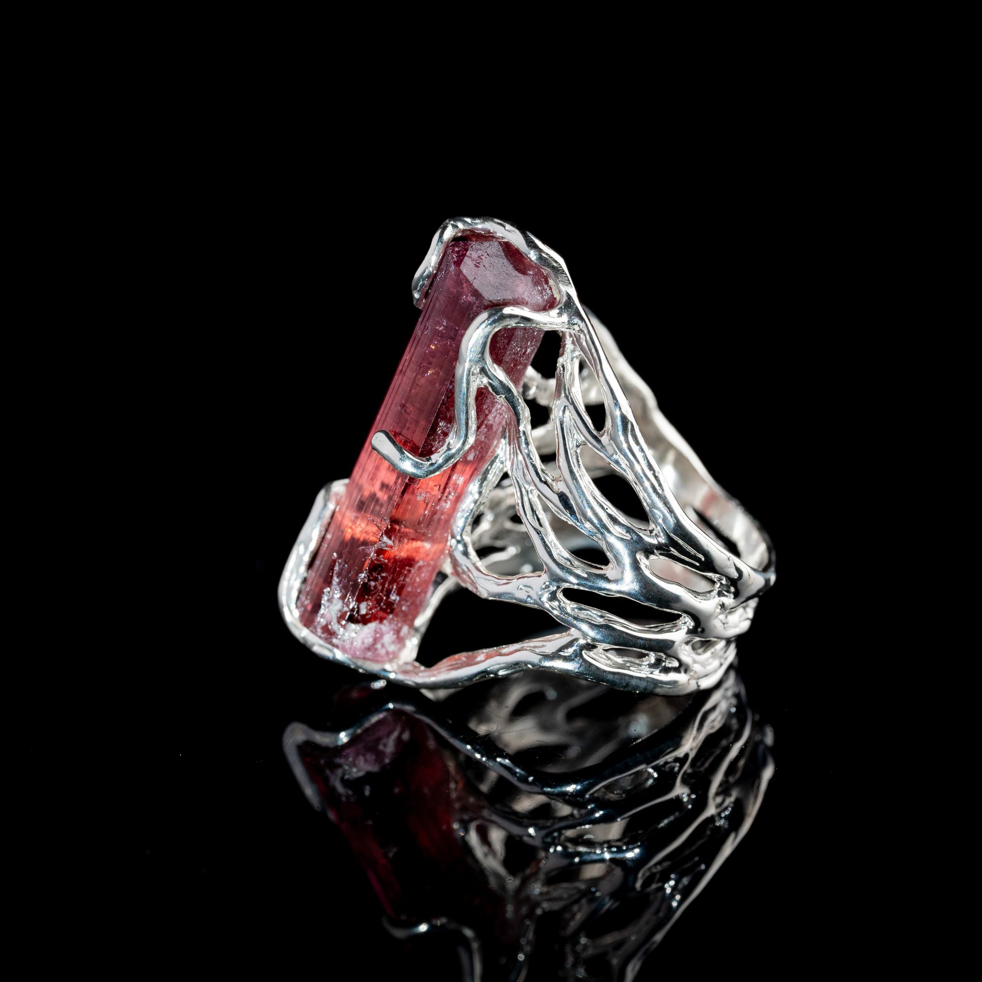 Каблучка з турмаліном рубелітом - зображення 2