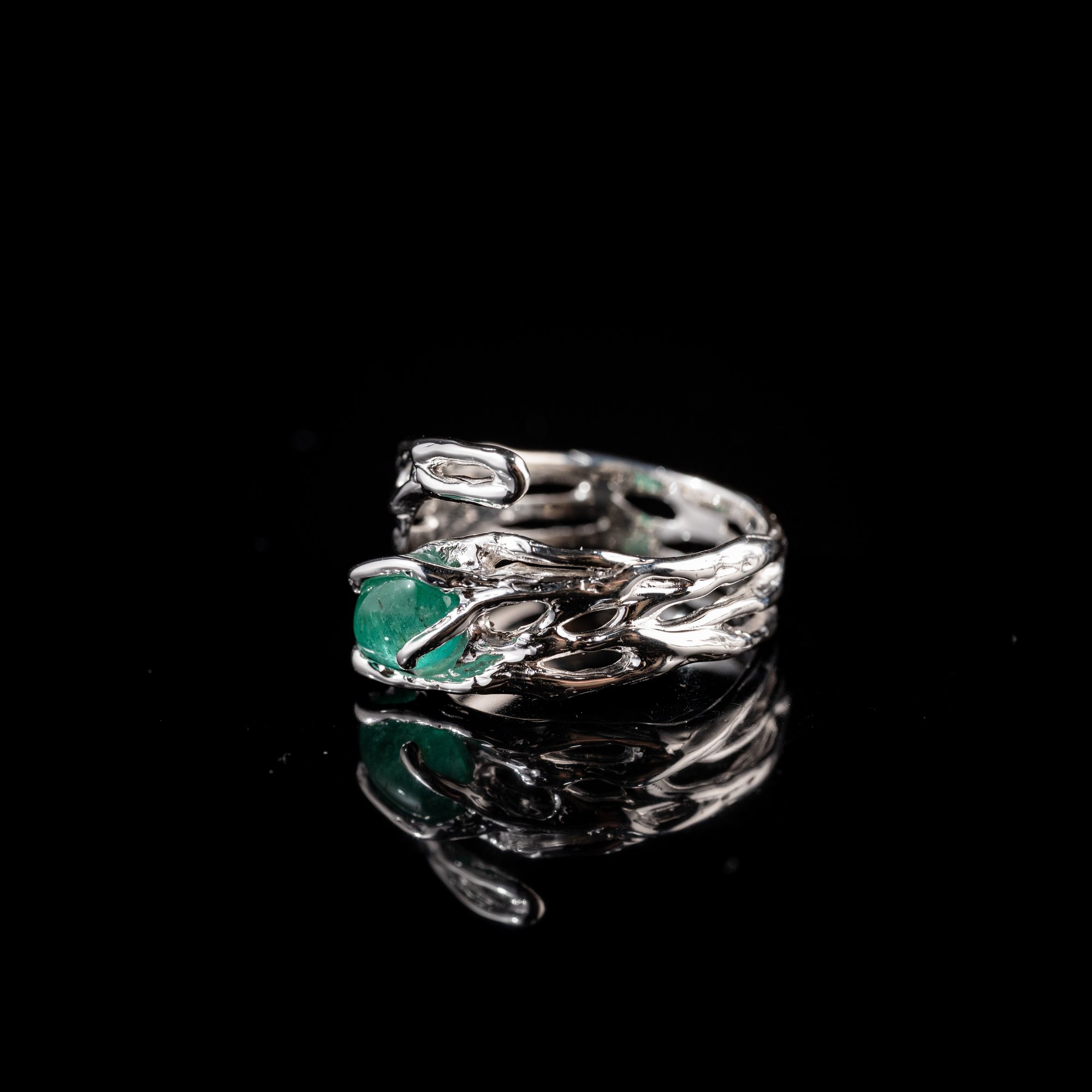 Каблучка зі смарагдом - зображення 2