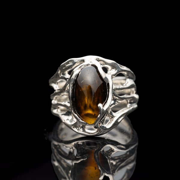 Каблучка з турмаліном