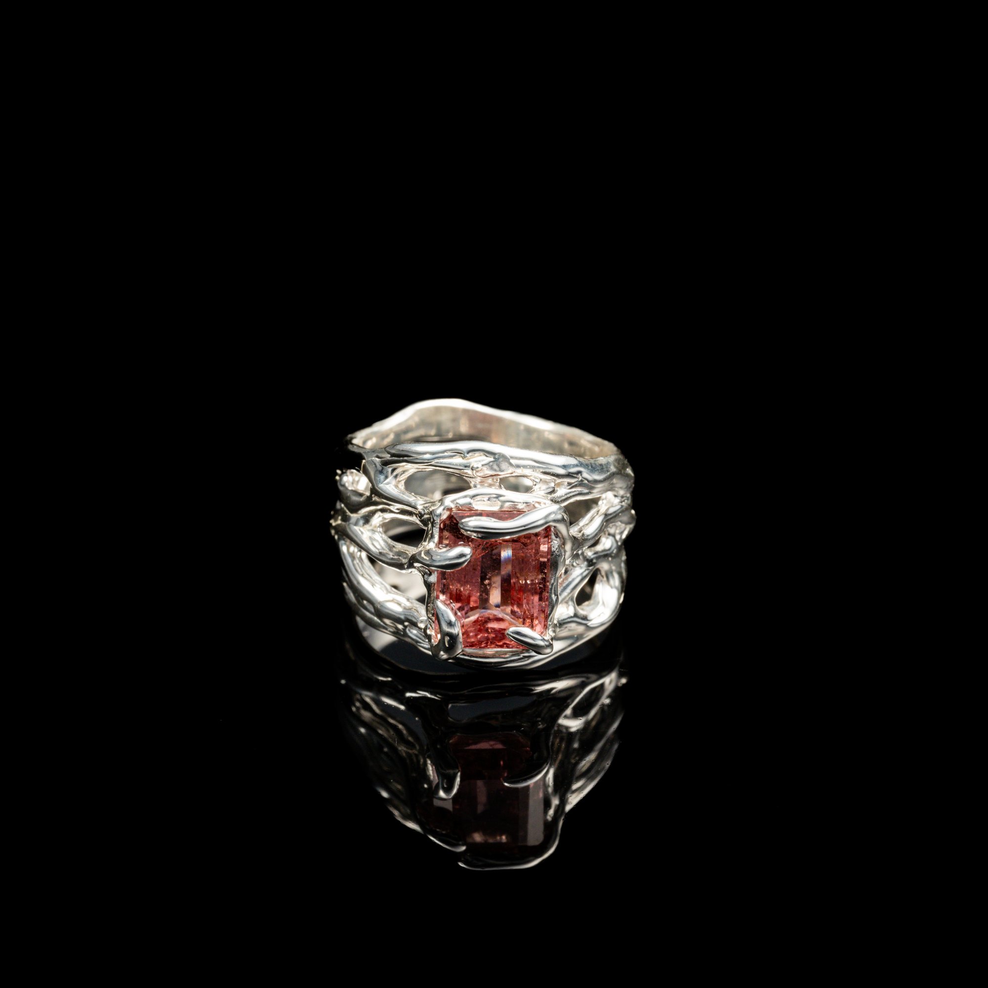 Каблучка з турмаліном