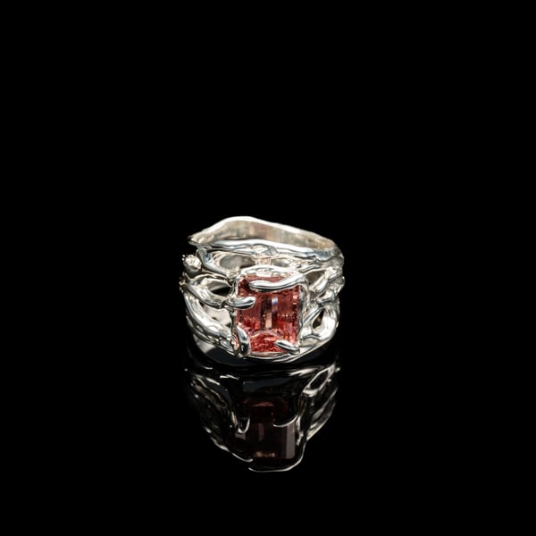 Каблучка з турмаліном