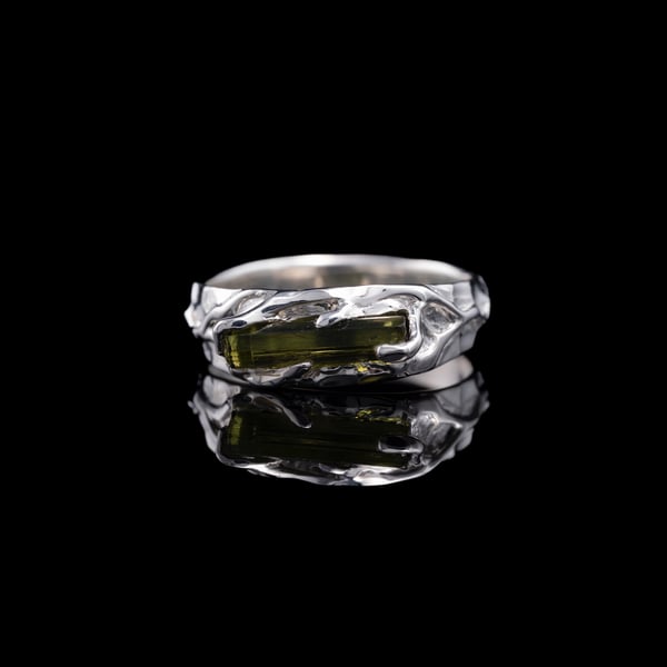 Каблучка з верделітом