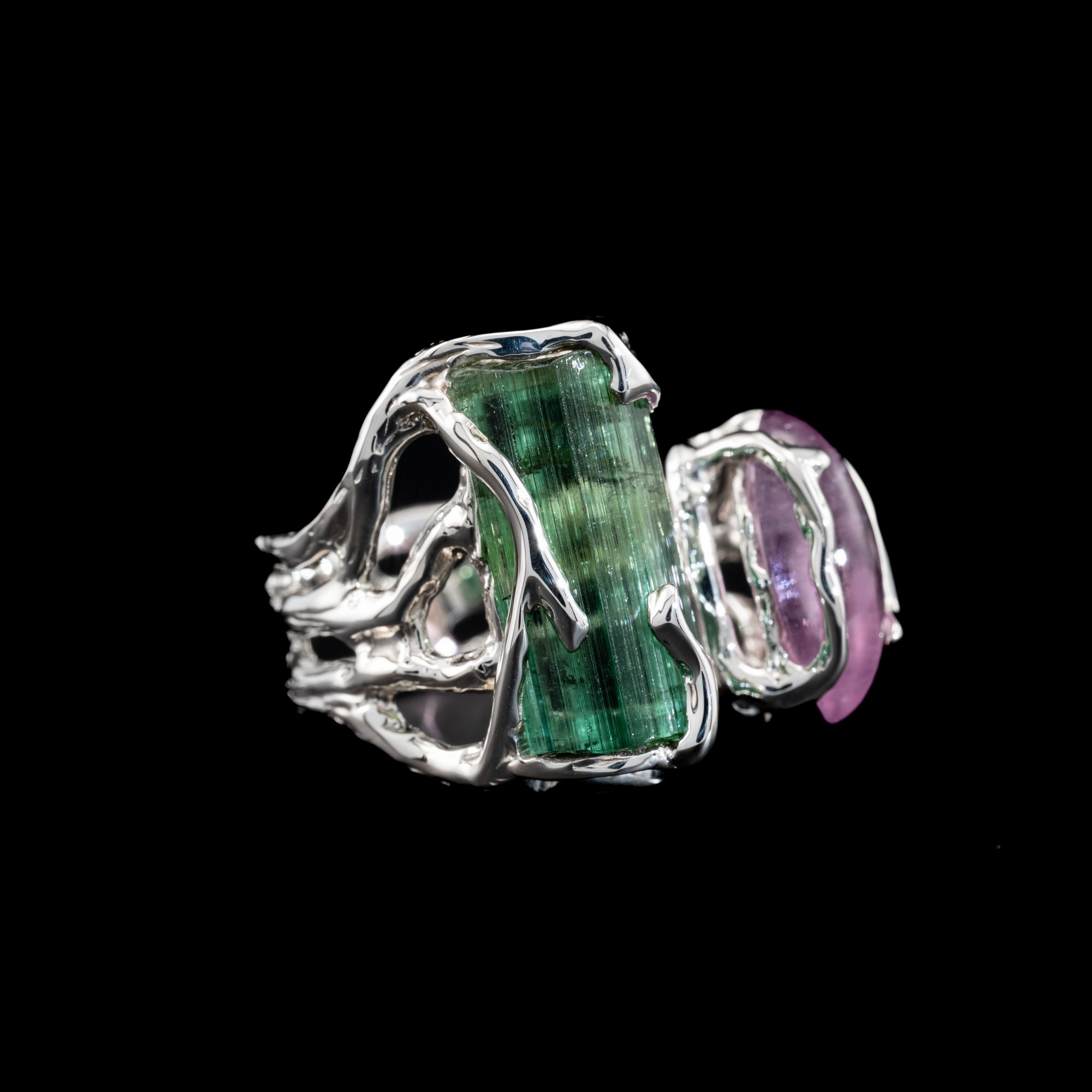 Каблучка з турмалінами - зображення 3