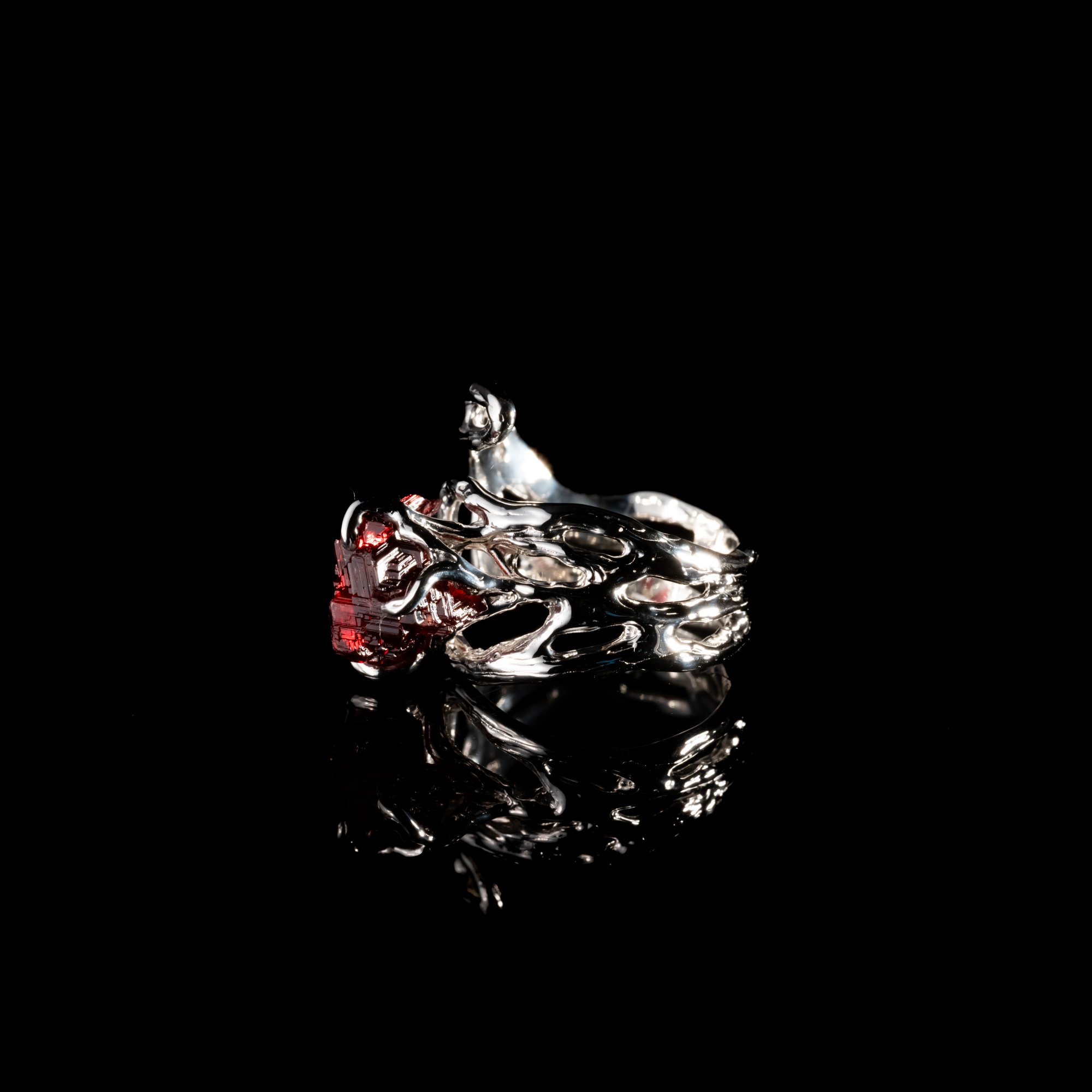 Каблучка зі спессартином - зображення 2