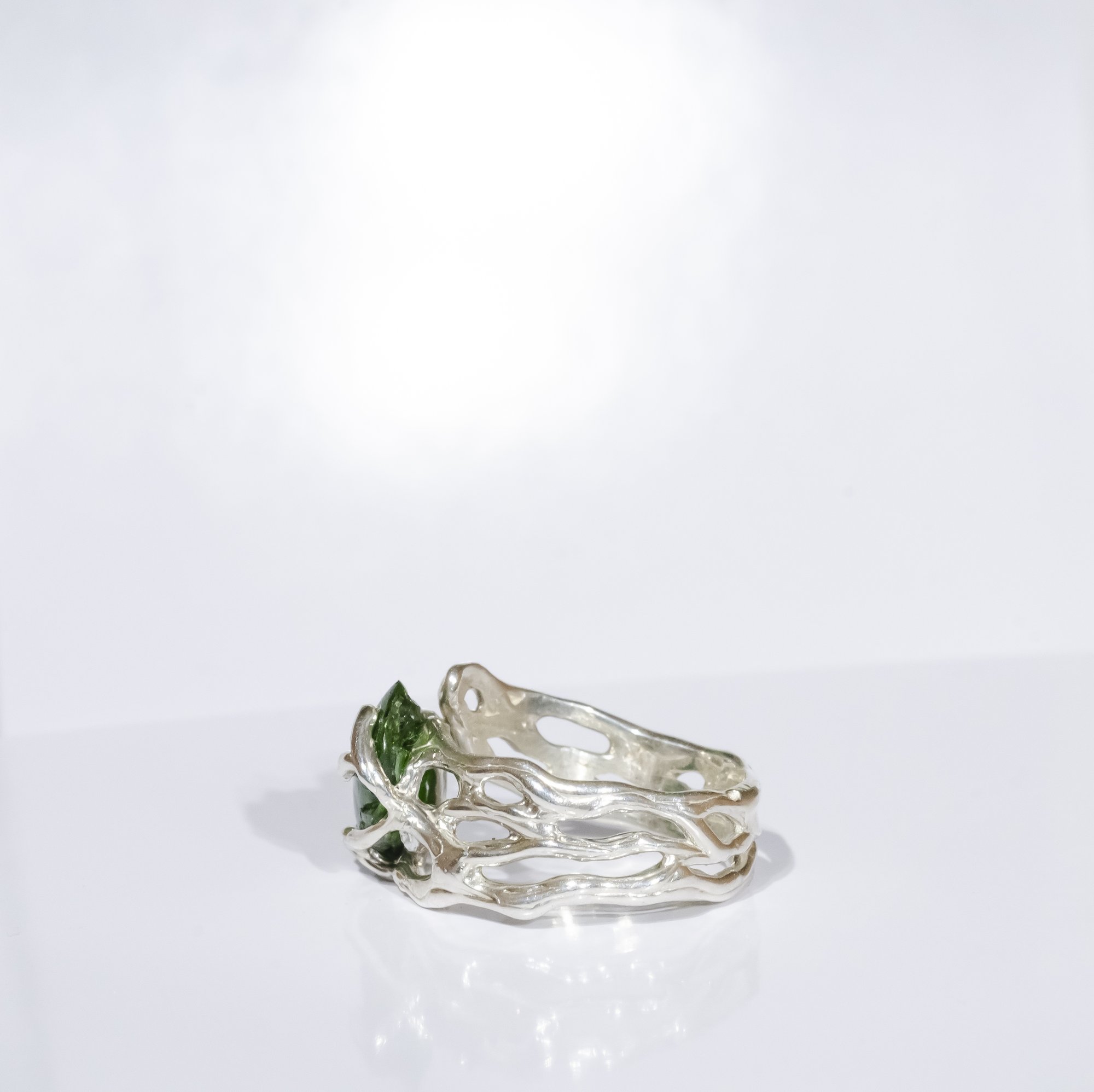 Каблучка з хромдіопсидом - зображення 4