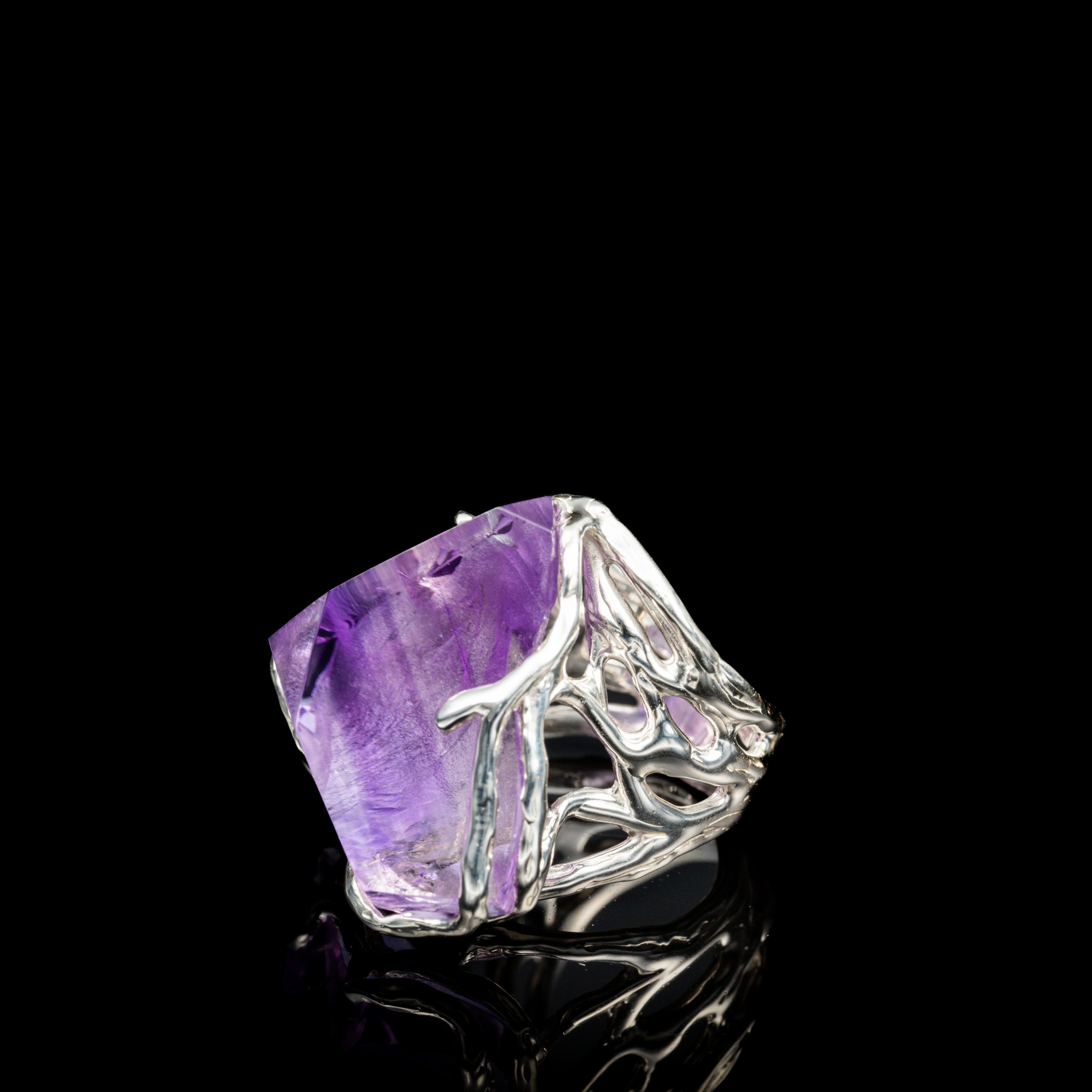 Каблучка з аметистом - зображення 2