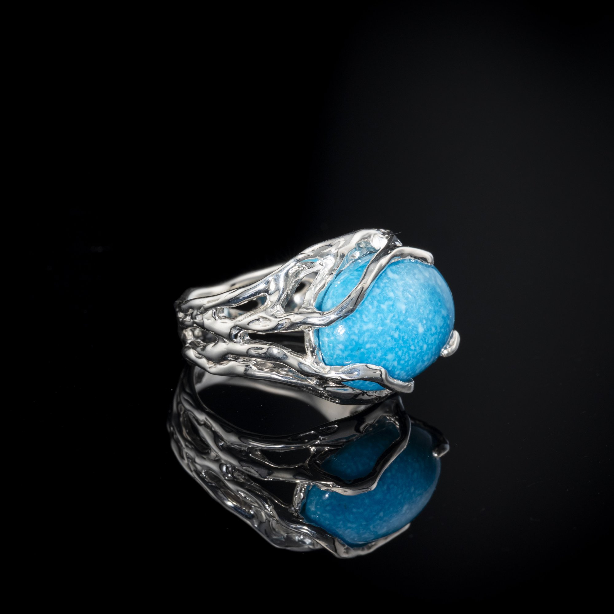 Каблучки з бірюзою - зображення 3