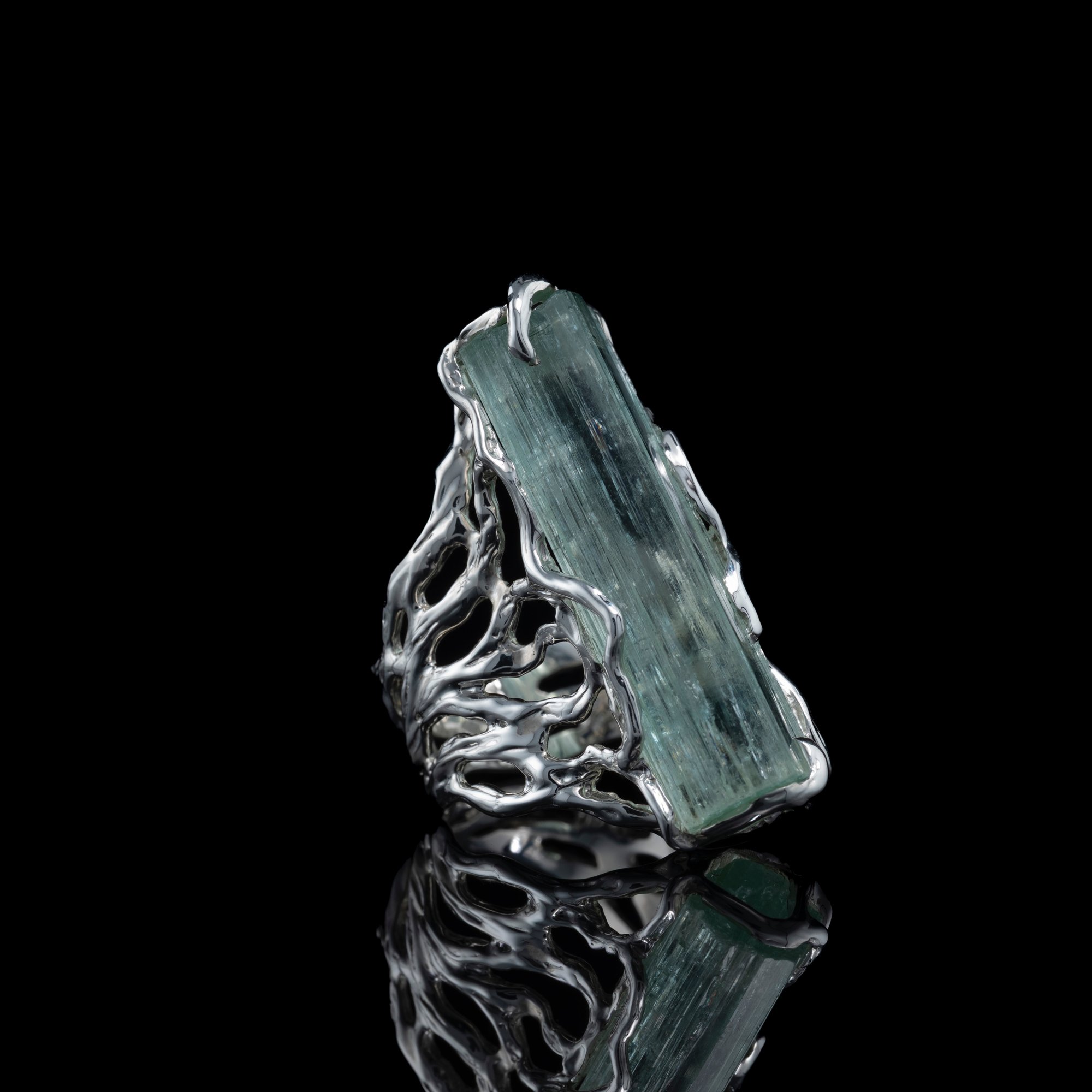 Каблучка з аквамарином - зображення 3