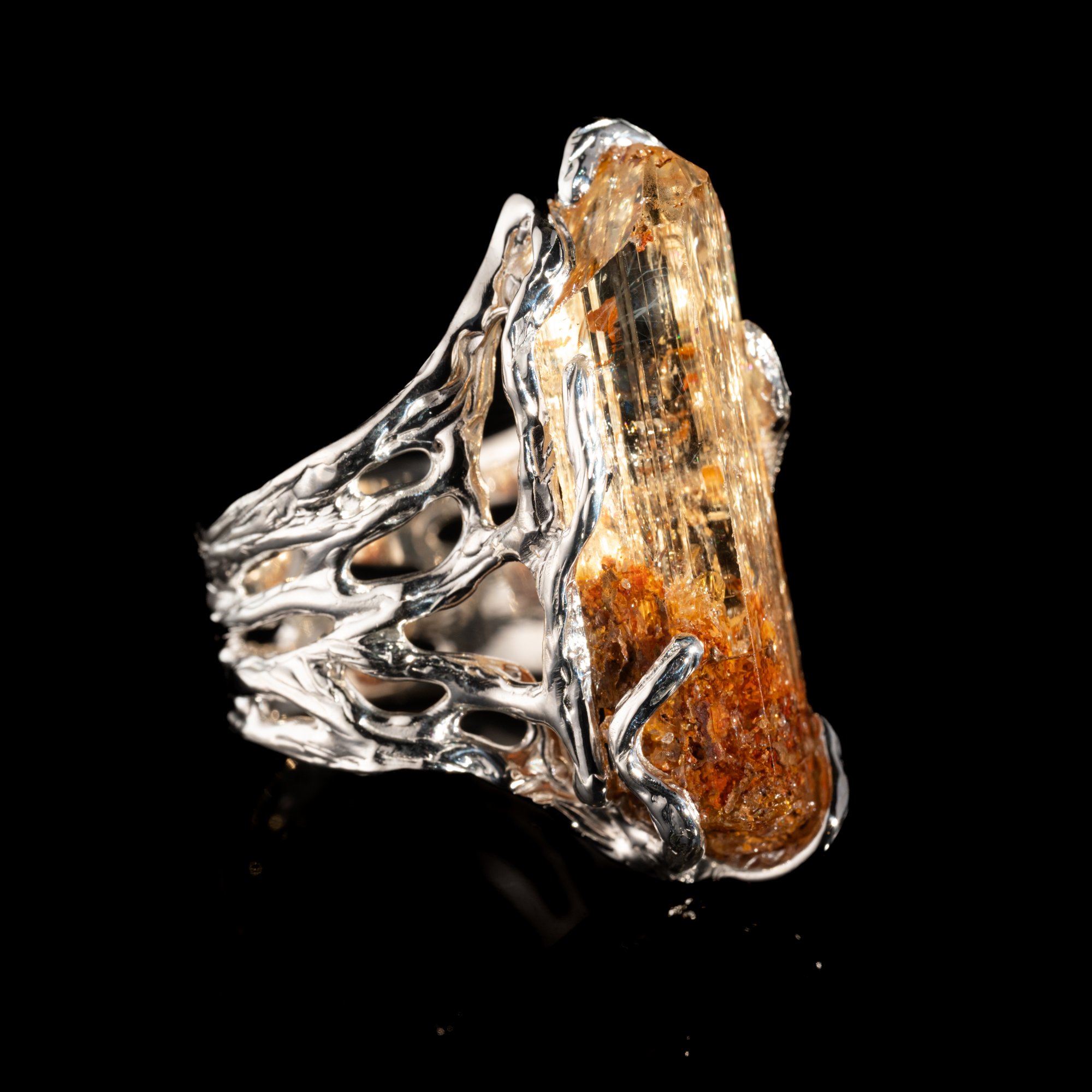 Каблучка з імперіал топазом - зображення 3