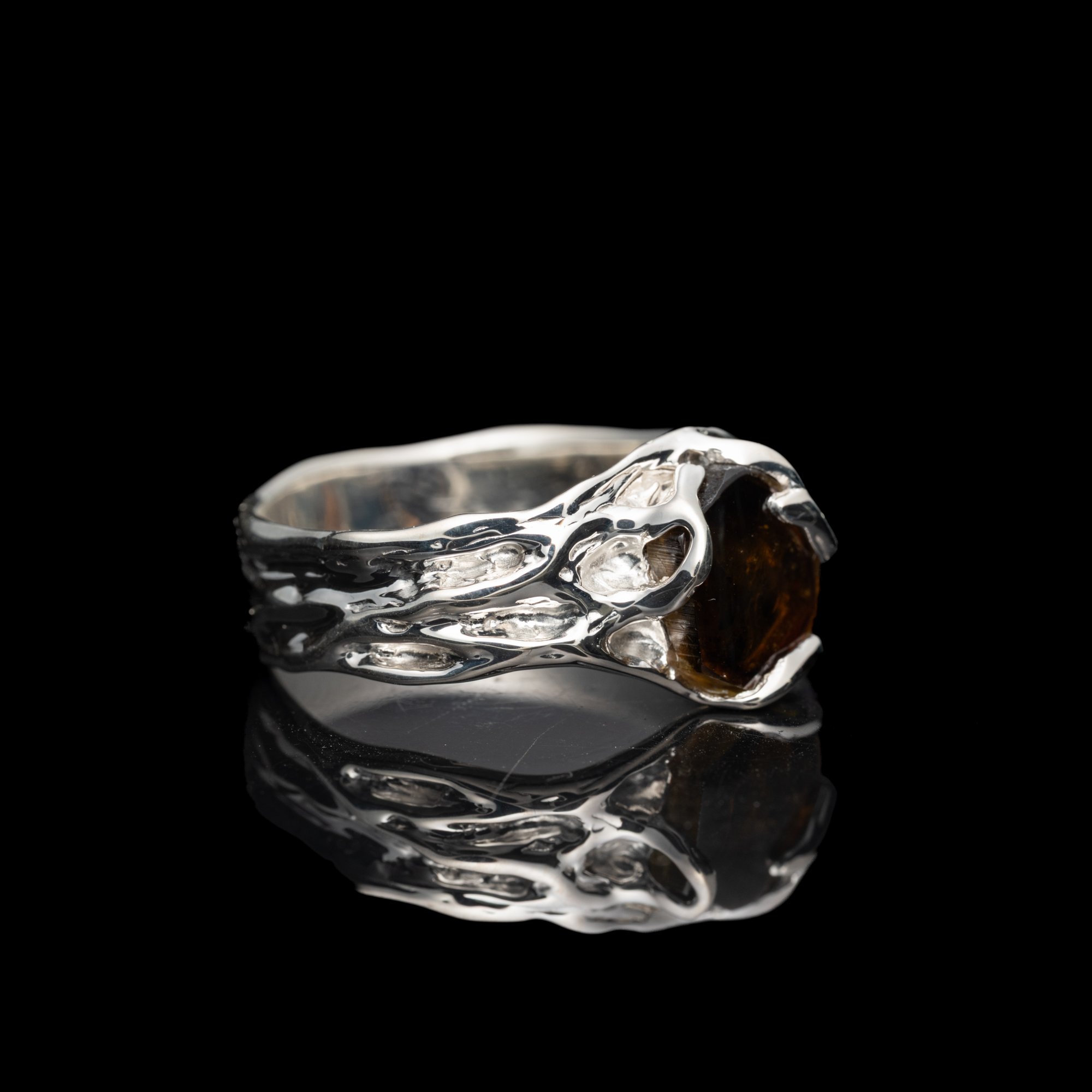 Каблучка з турмаліном дравітом - зображення 3