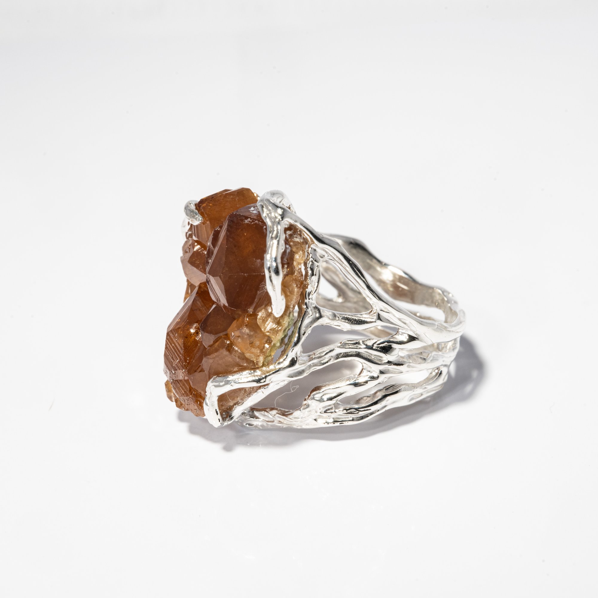 Каблучка з гранатом - зображення 2