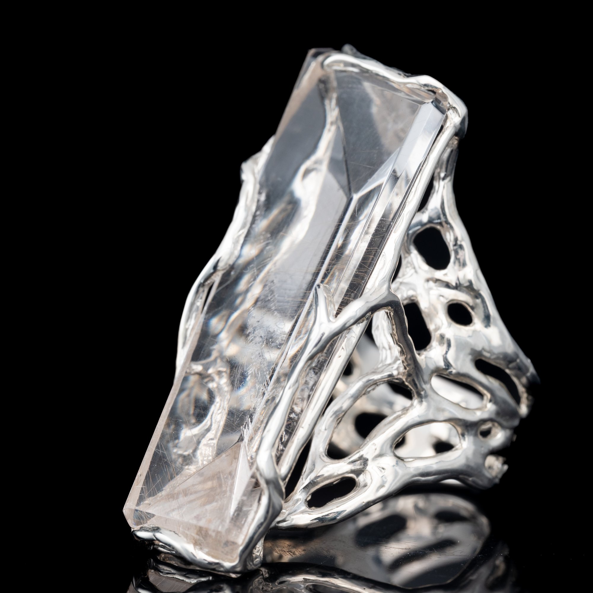 Каблучка з рутиловим кварцом - зображення 2