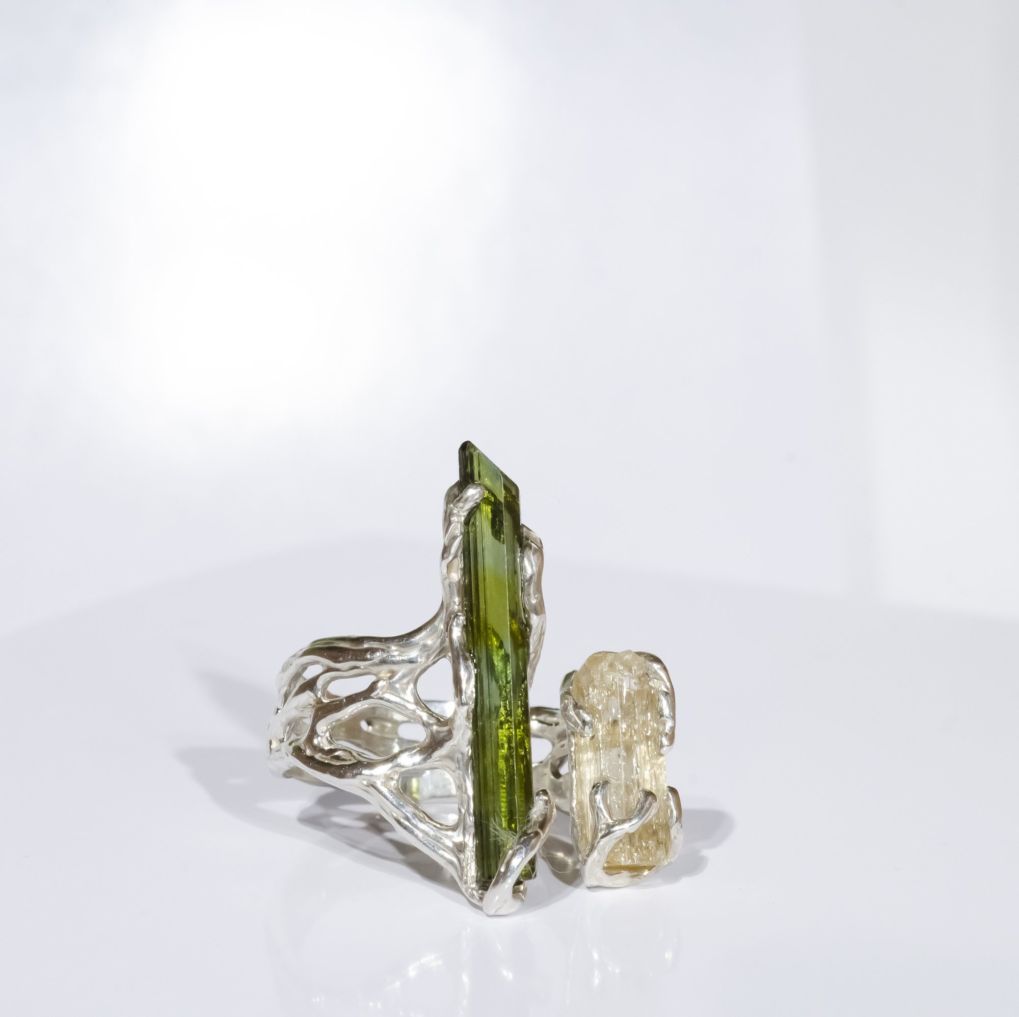 Каблучка з турмаліном та топазом імперіалом - зображення 8