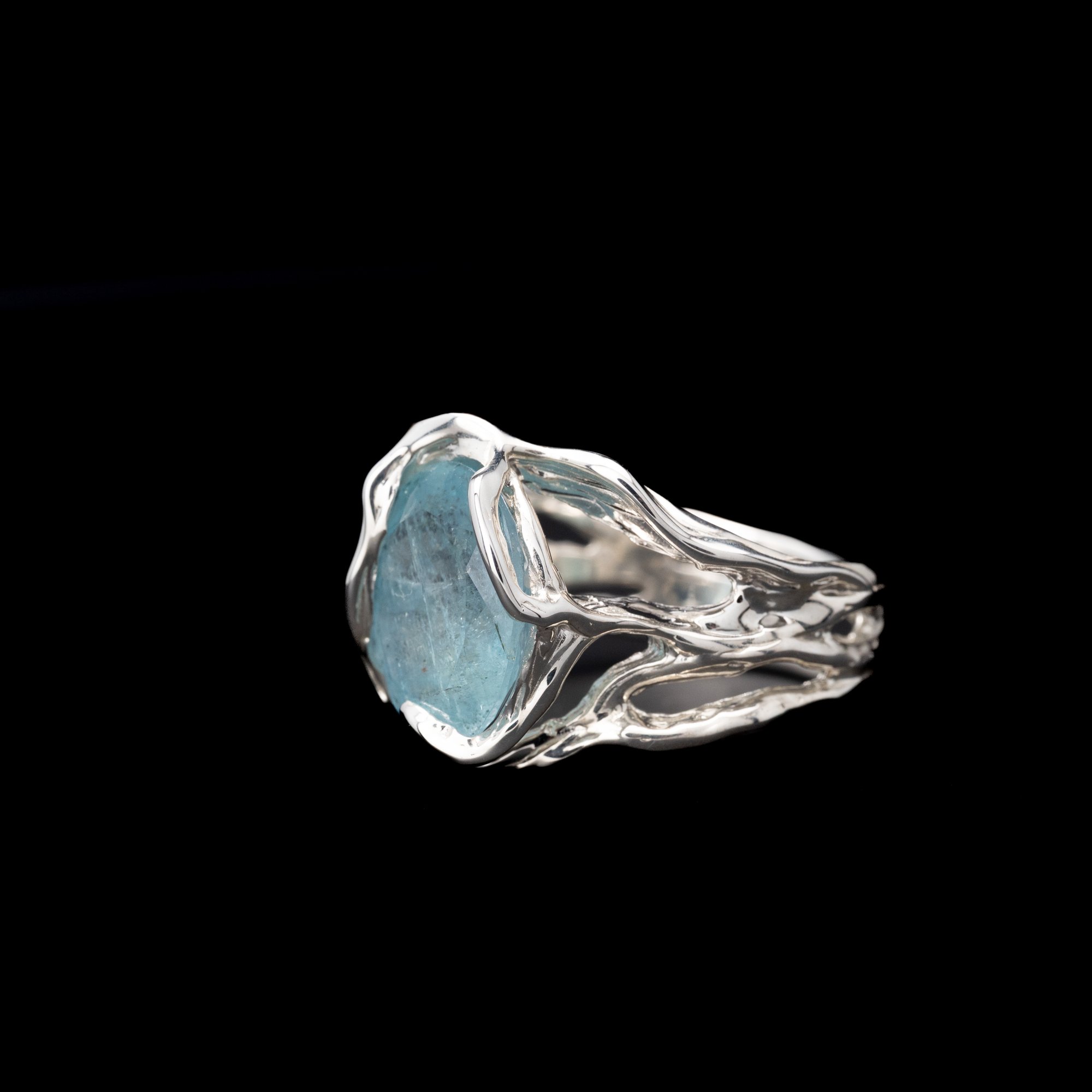 Каблучка з аквамарином - зображення 3