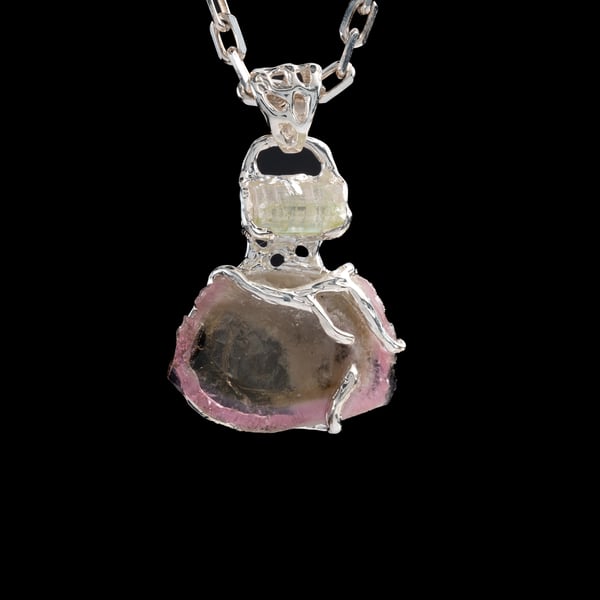 Pendant with Tourmalines