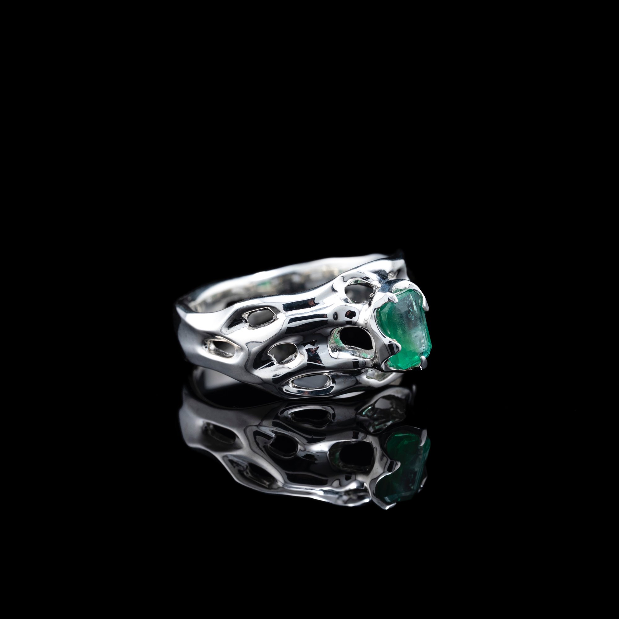 Каблучка зі смарагдом - зображення 3